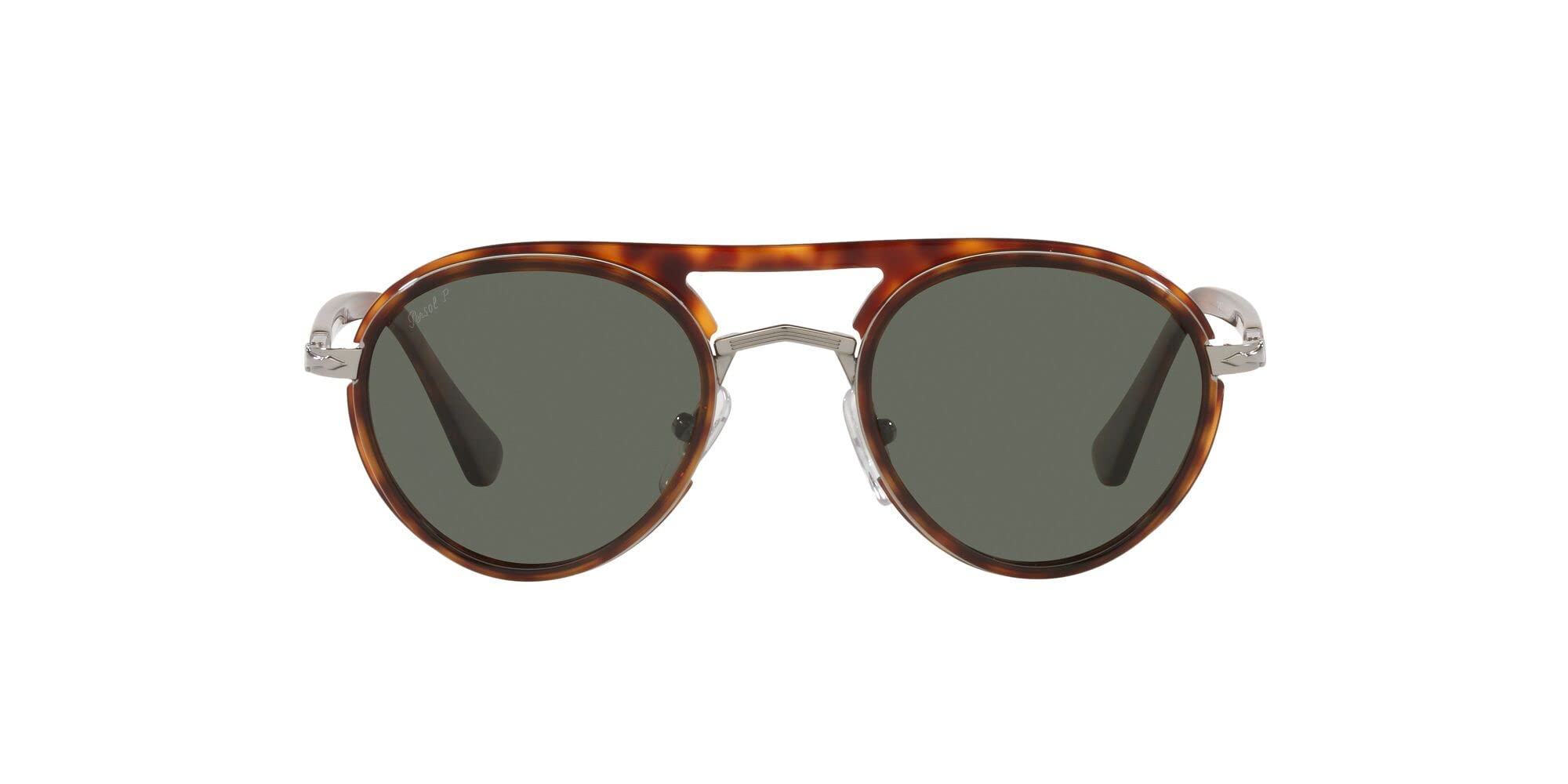 Persol PO2485S Round Sunglasses for Men & Women - Classic Vintage Style UV Protection - Perfect for Driving, Travel & Outdoor Activities