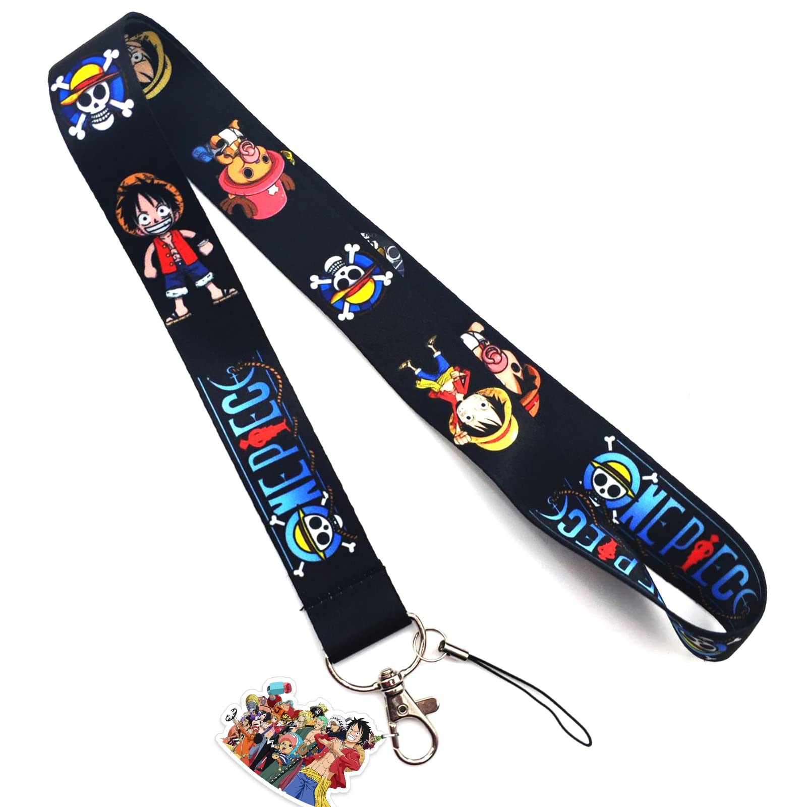 Anime Lanyard for ID Badges & Keys - Cute Keychain for Women Men Teachers - Perfect for Work & School