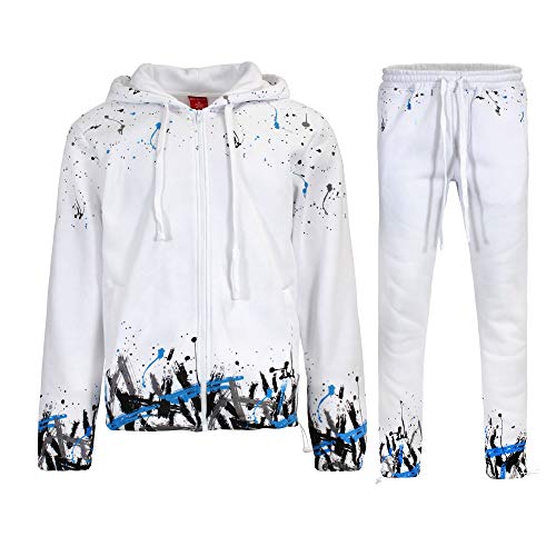 Splatter White/Sky Blue