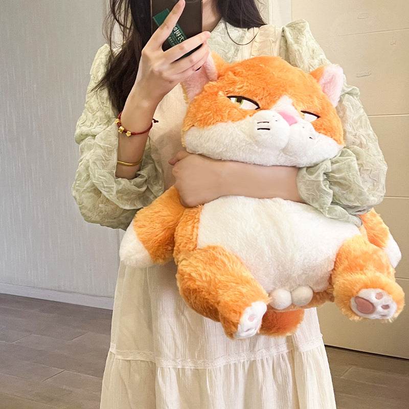 Angry Stuffed Cat Plush Toy - Soft & Huggable Stuffed Animal for Kids & Adults - Perfect for Stress Relief, Gifts, and Home Decor