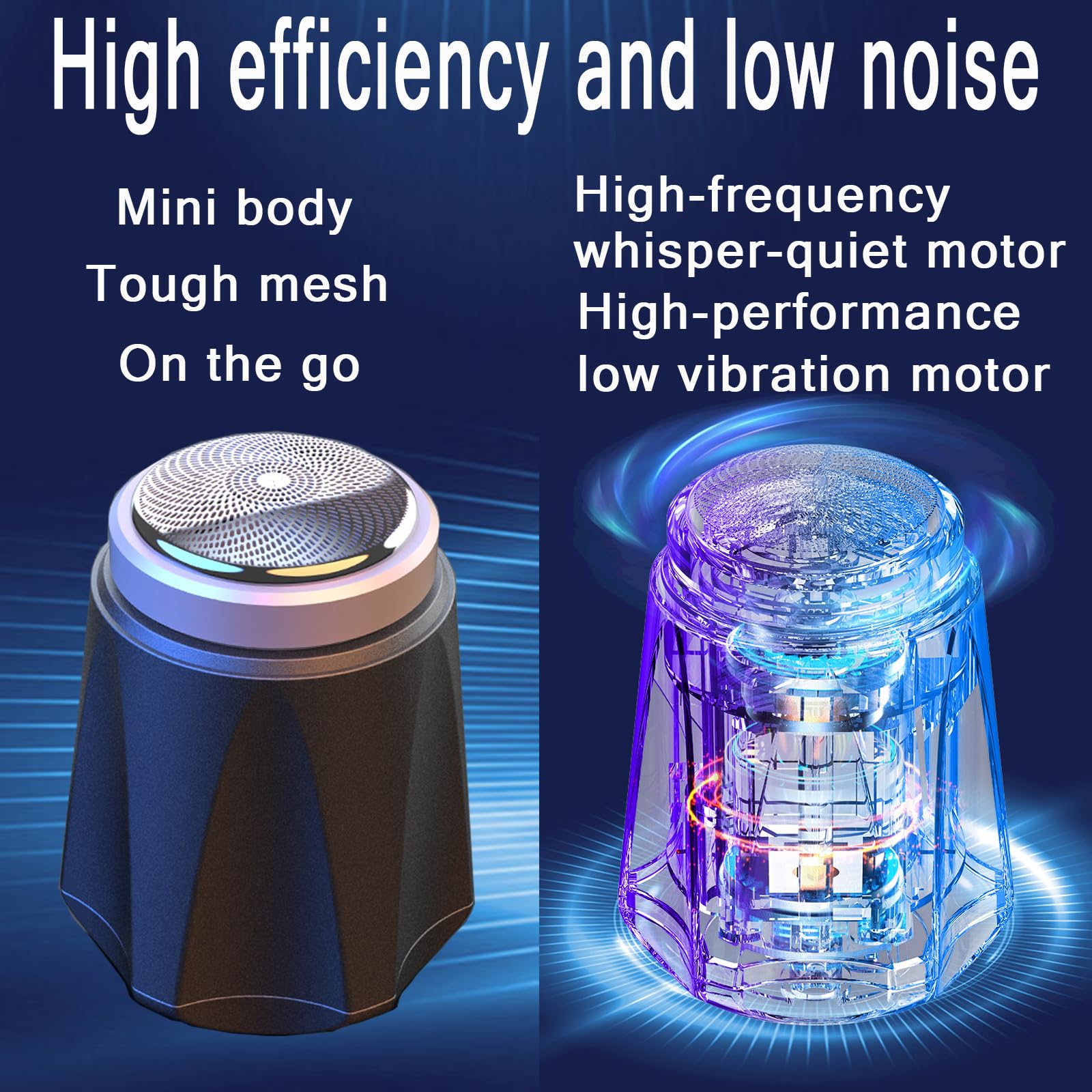 Best Mini Electric Shaver for Men - USB Rechargeable Travel Razor with Precision Blades - Perfect for Home, Office & Gym Use