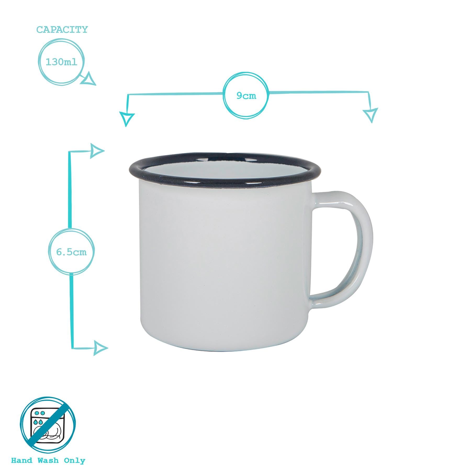 Premium Argon Tableware Espresso Cups - 12-Pack 130ml Navy Blue Small Metal Insulated Coffee Mugs - Lightweight Camping Cups for Coffee, Tea & Hot Chocolate - Perfect for Home, Office, Travel & Outdoor Adventures