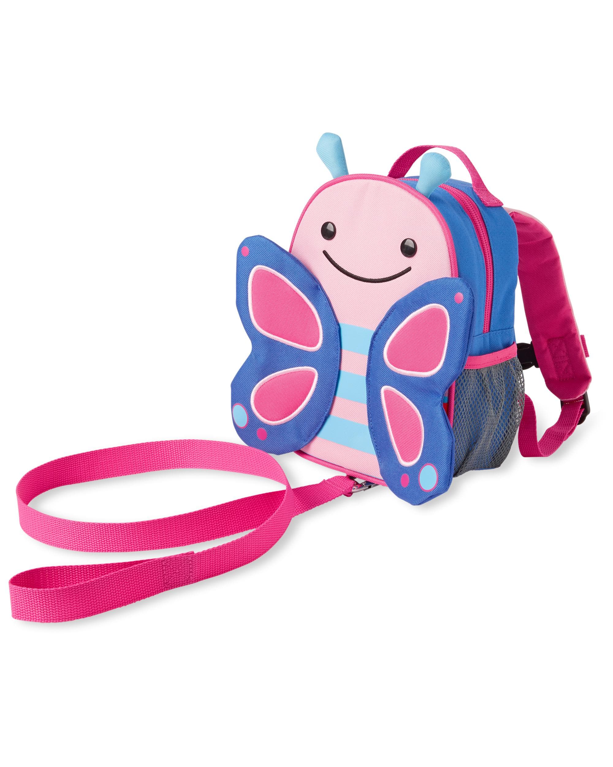 Skip Hop Zoo Mini Backpack with Safety Harness for Toddlers - Cute Animal-Themed Kids Travel Bag for Daycare, Preschool & Outdoor Adventures
