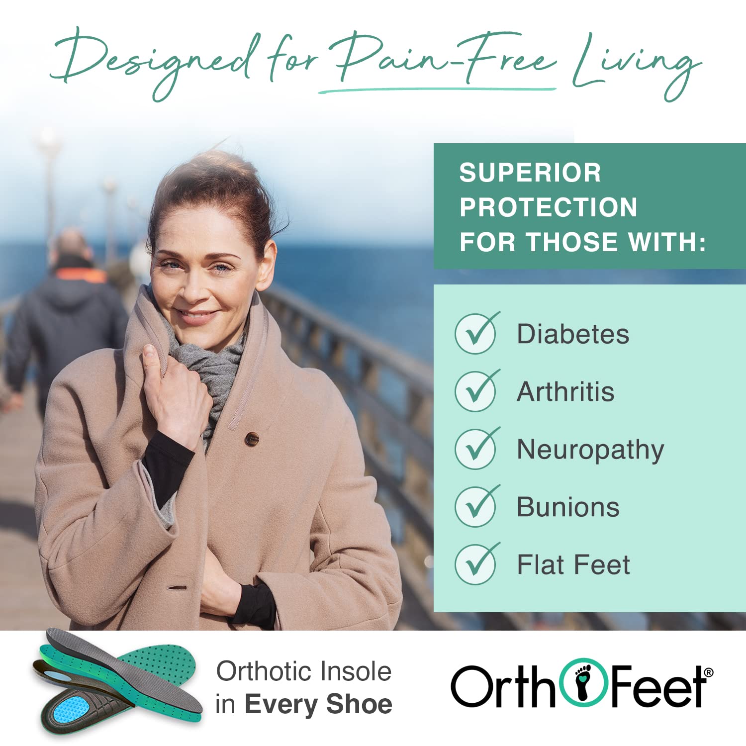 Orthofeet Women's Orthopedic Leather Emma Ankle Boots - Comfortable & Supportive Shoes for Plantar Fasciitis, Arthritis & Diabetic Foot Pain Relief - Perfect for Work, Walking & Everyday Wear
