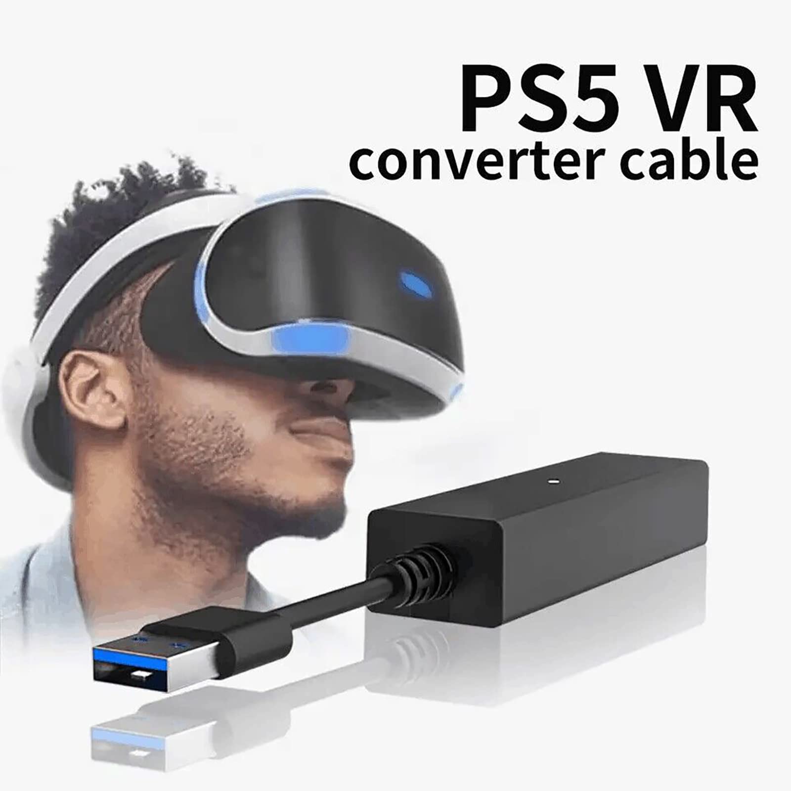 PSVR Camera Adapter for PS5 - Playstation 4 to PS5 Converter Cable - Official PSVR Adapter for PS5 Console - Perfect for Virtual Reality Gaming & PS5 VR Setup