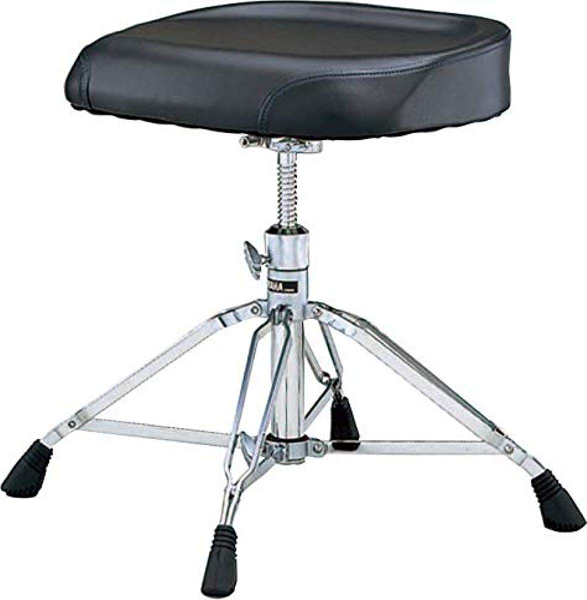 Yamaha DS-950 Heavy Duty Drum Throne with Double-Braced Quad Legs & Bench-Style Seat - Perfect for Drummers, Music Studios & Live Performances