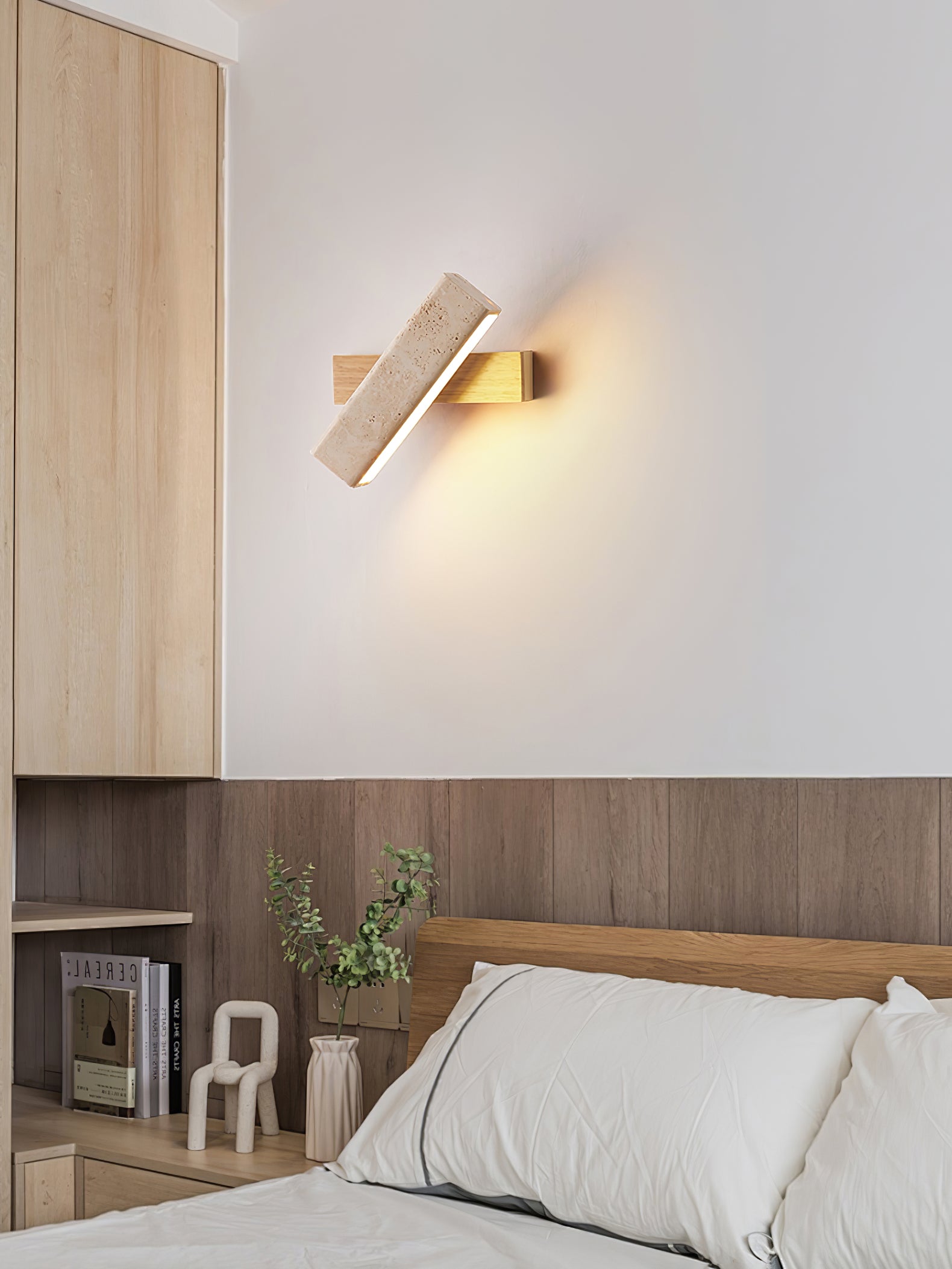 Axis Linear Wall Lamp - Modern LED Light Fixture for Bedroom, Living Room & Hallway - Sleek Design with Adjustable Brightness - Perfect for Ambient & Task Lighting