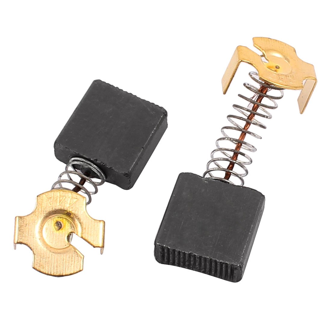 uxcell Pair 17x17x7mm Carbon Brushes for Electric Hammer Drill Motor Replacement - Durable Power Tool Accessories for DIY Projects and Professional Construction Work