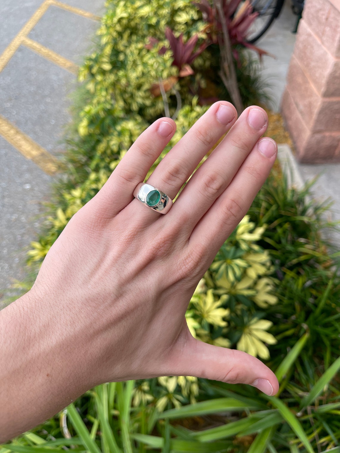 2.0 Carat Natural Emerald Oval Cut Solitaire Ring in 925 Sterling Silver with Bezel Setting - Perfect for Engagement, Wedding, Anniversary & Everyday Elegance