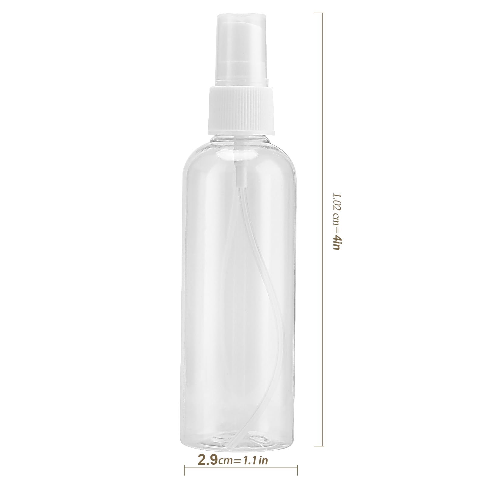 50 PCS 30ml (1oz) Clear Plastic Fine Mist Spray Bottles - Empty Refillable Travel Size Containers for Essential Oils, Hair Perfume, DIY Liquids | Perfect for Home, Salon & Travel Use