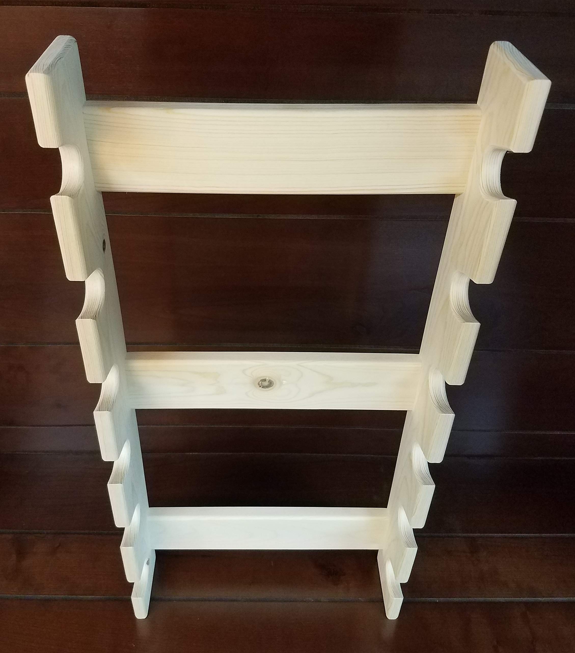 6-Slot Rolling Pin Rack - Premium Wooden Rolling Pin Holder & Storage Organizer for Baking Tools - Perfect for Kitchen Countertop, Pantry, or Baking Station Organization