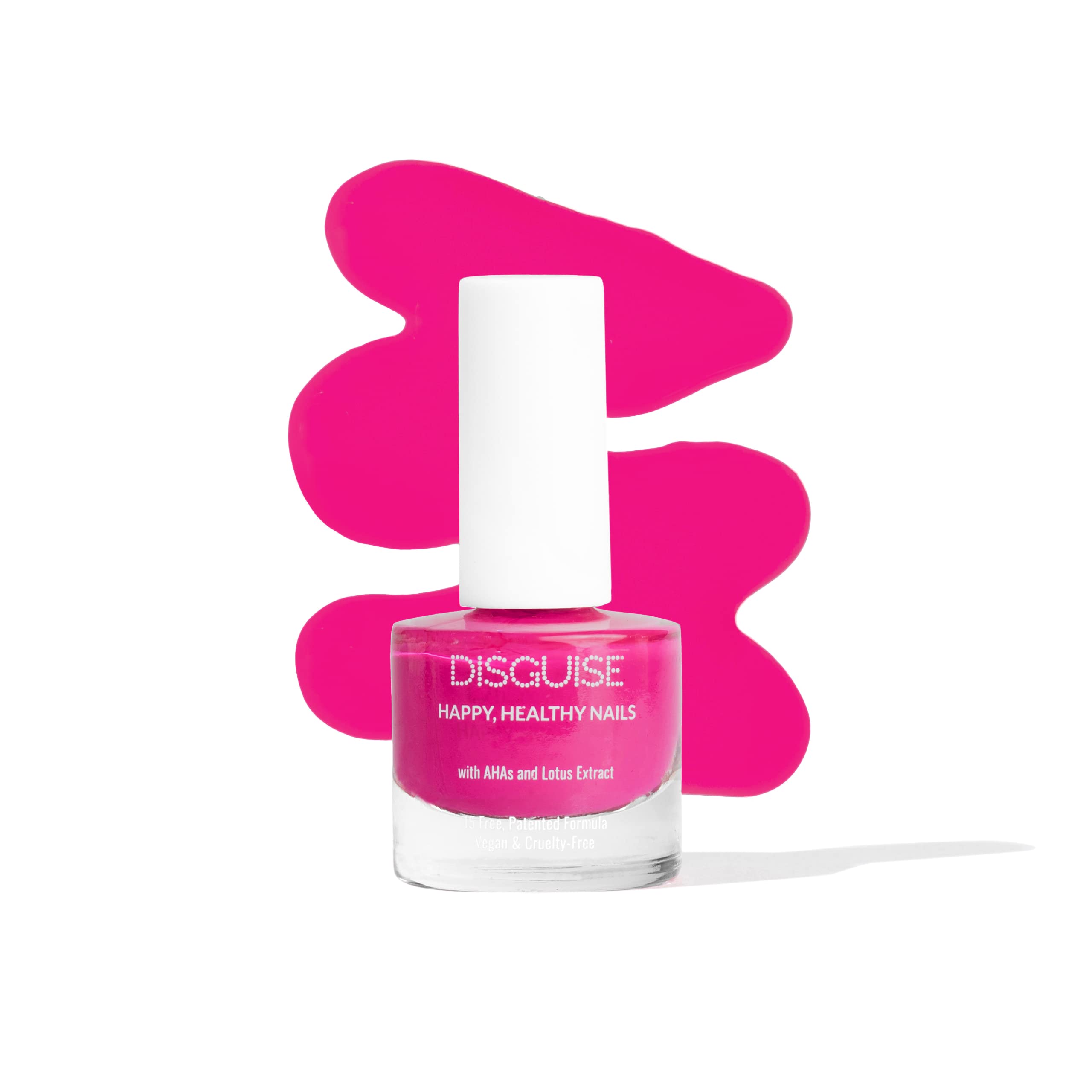 Disguise Cosmetics Nail Polish with Lotus Extract - Glossy Finish Vegan Gel Enamel (Rosebud 107, 9ml) | Quick-Drying, Chip-Resistant & Long-Lasting | Perfect for Manicures, Pedicures & Nail Art