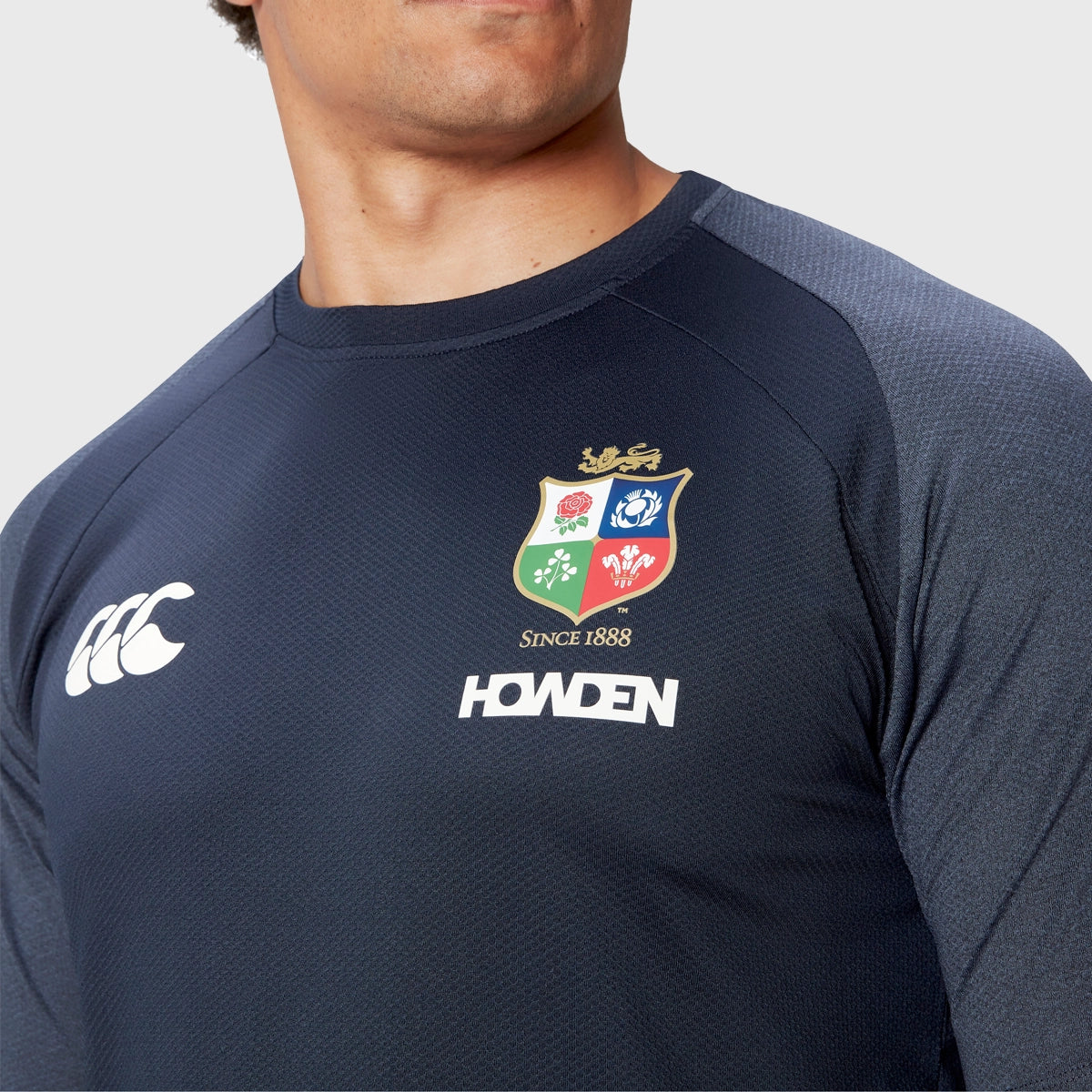 Canterbury British & Irish Lions Men's Everest T-Shirt - Navy Blue Rugby Jersey for Training & Match Days - Perfect for Fans & Players