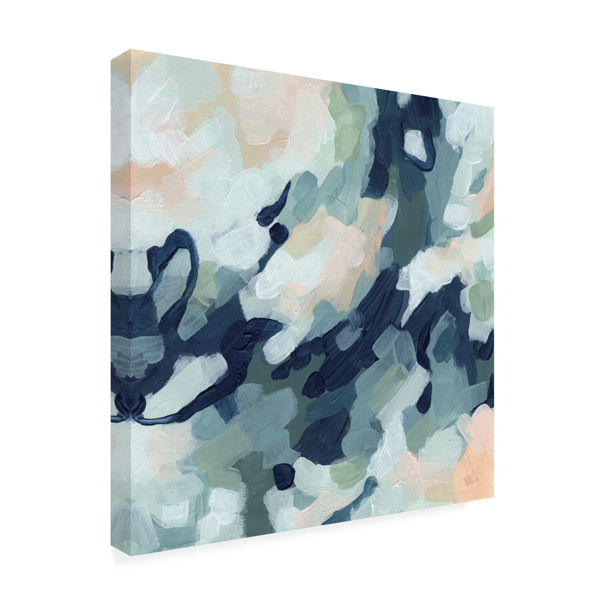 Trademark Fine Art 'Dappled Abstract II' Modern Canvas Wall Art by June Erica Vess - Perfect for Living Room, Bedroom & Office Decor