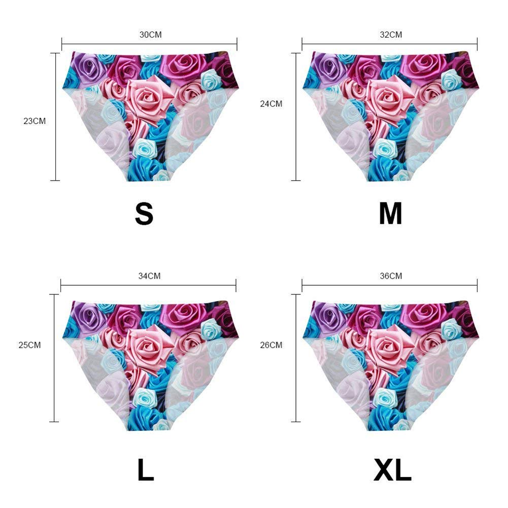Mumeson Women's No Show Invisible Briefs Underwear - Animal Print Elastic Bikini Hipster Panties for Bachelorette Party, Bridal Shower & Everyday Wear