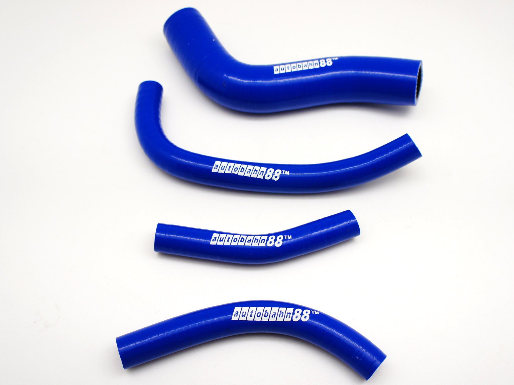Autobahn88 High-Performance Silicone Heater Hose Kit for 1999-2001 Mitsubishi Lancer Evolution EVO 6 CP9A 4G63 Engine - Blue with Clamp Set - Upgrade Cooling System for Racing & Daily Driving