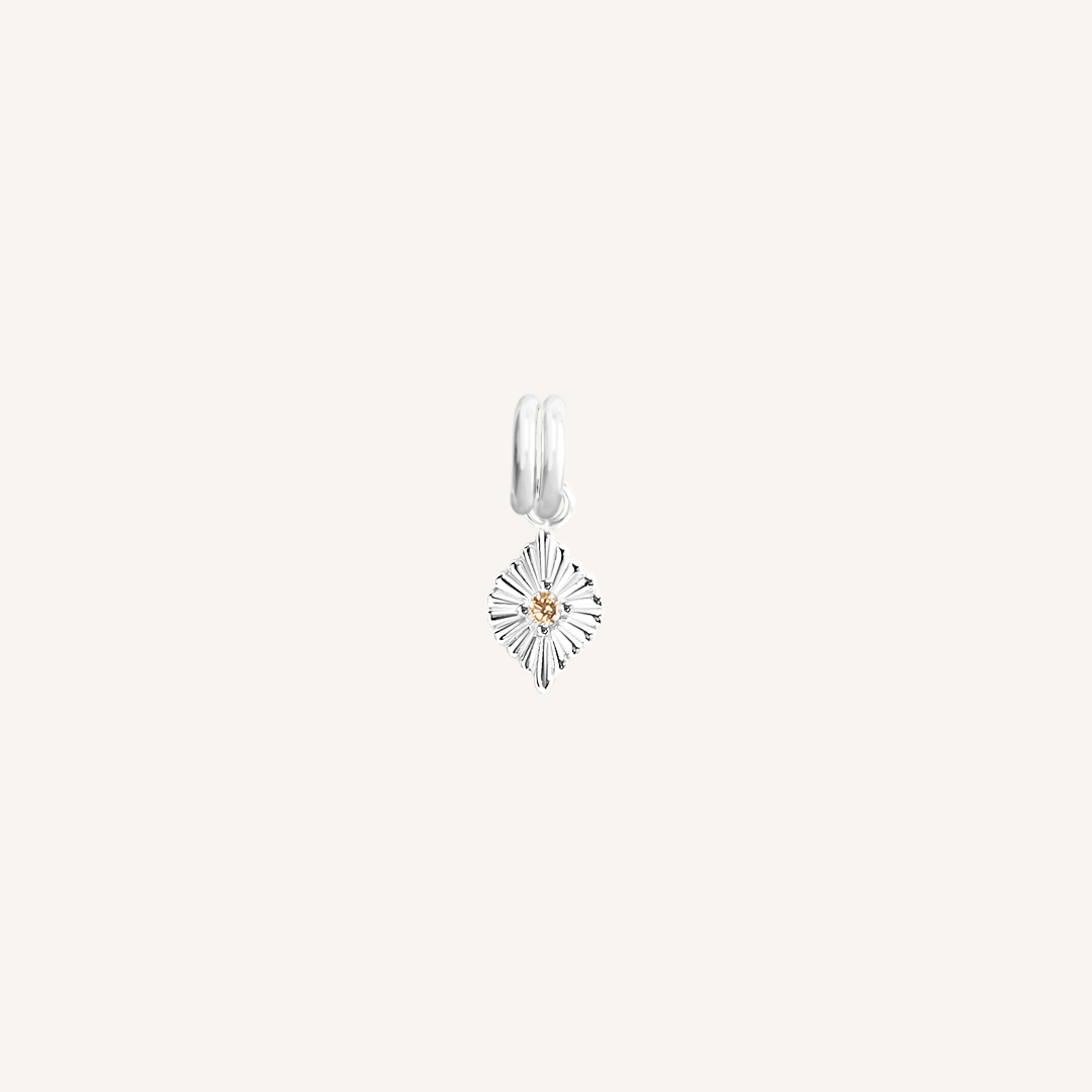 November Birthstone Charm for Petite Jewelry - Perfect for Necklaces, Bracelets & Gifts | Citrine Gemstone Pendant for Women