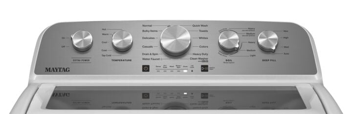 Maytag MVW5430MW 5.5 cu. ft. White Top Load Washing Machine with Extra Power - Perfect for Large Families & Heavy Laundry Loads