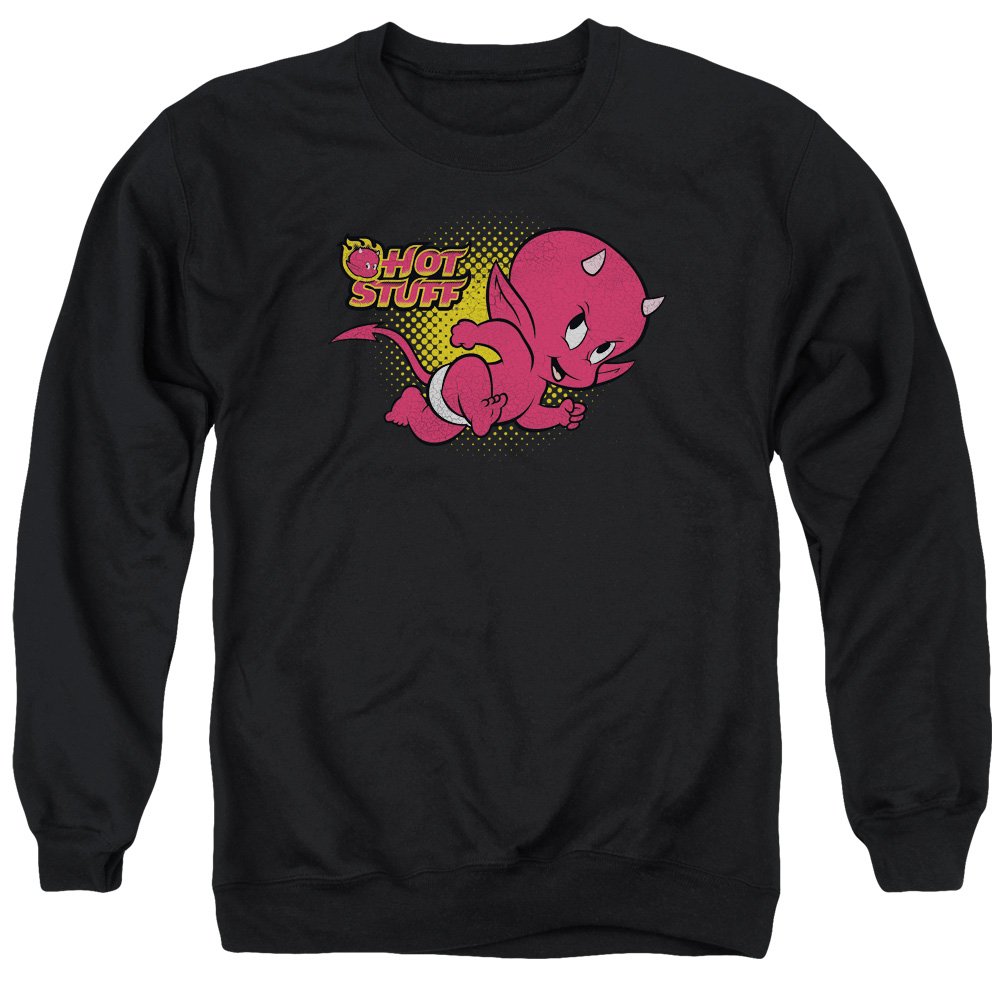 Hot Stuff Little Devil Unisex Crewneck Sweatshirt for Men & Women - Trendy Casual Wear for Halloween, Parties & Street Style Fashion
