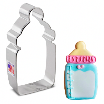 Ann Clark Baby Bottle Cookie Cutter Set - Stainless Steel Baking Tools for Baby Shower, Newborn Gifts, and DIY Cookies - Perfect for Baby Theme Parties, Baking Decorations, and Holiday Treats