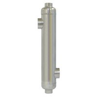 300 kBTU Stainless Steel 316L Pool Heat Exchanger - Compatible with Outdoor Wood Boilers, Spas, Solar Systems & Chlorinated Swimming Pools | Perfect for Heating Pools, Hot Tubs & Hydronic Systems Year-Round