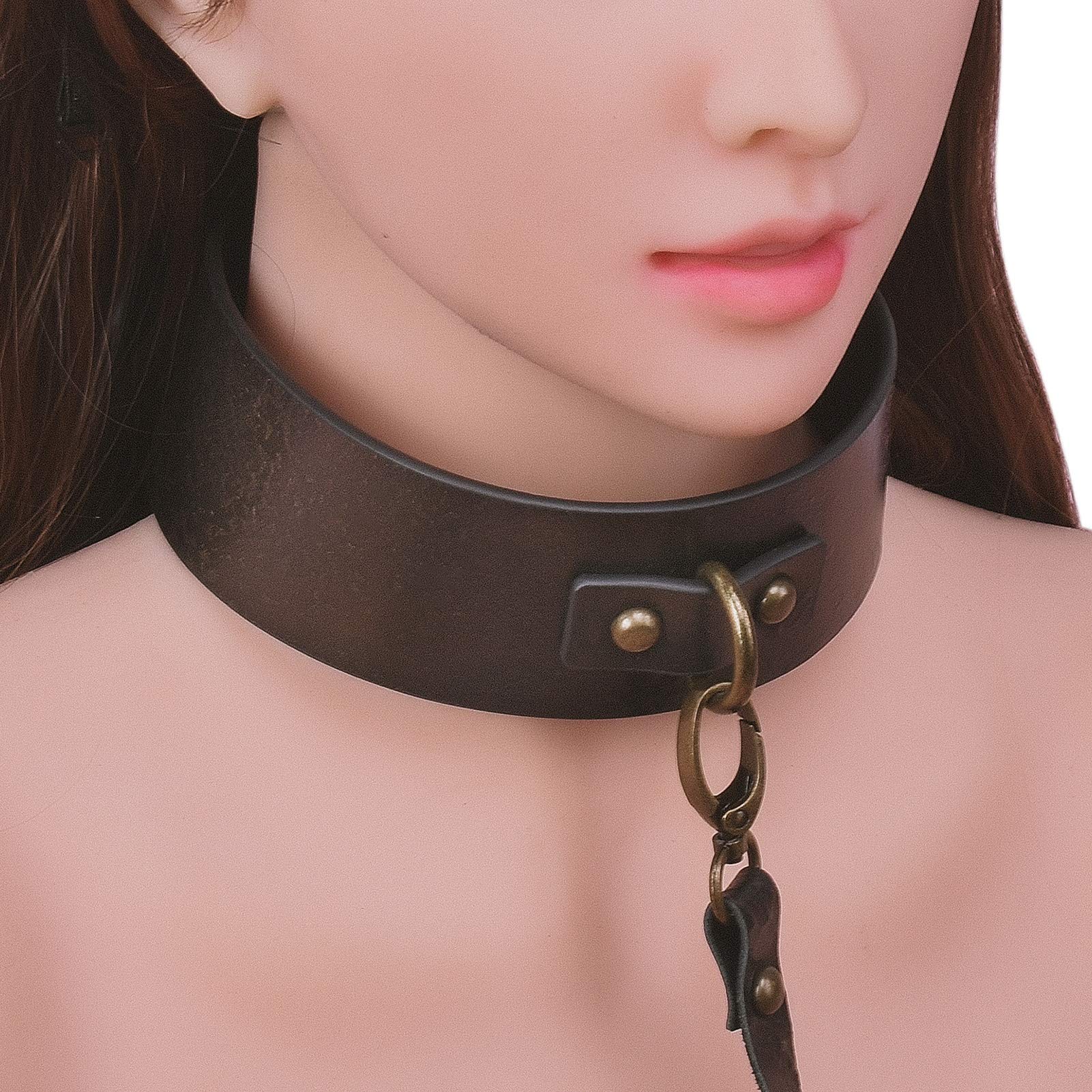 BDSM Bondage Set - Nipple Clamps, Handcuffs, Ankle & Wrist Restraints, Collar with Leash for Adults - Perfect for Couples Role Play, Spice Up Your Sex Life, Bedroom Games & BDSM Exploration
