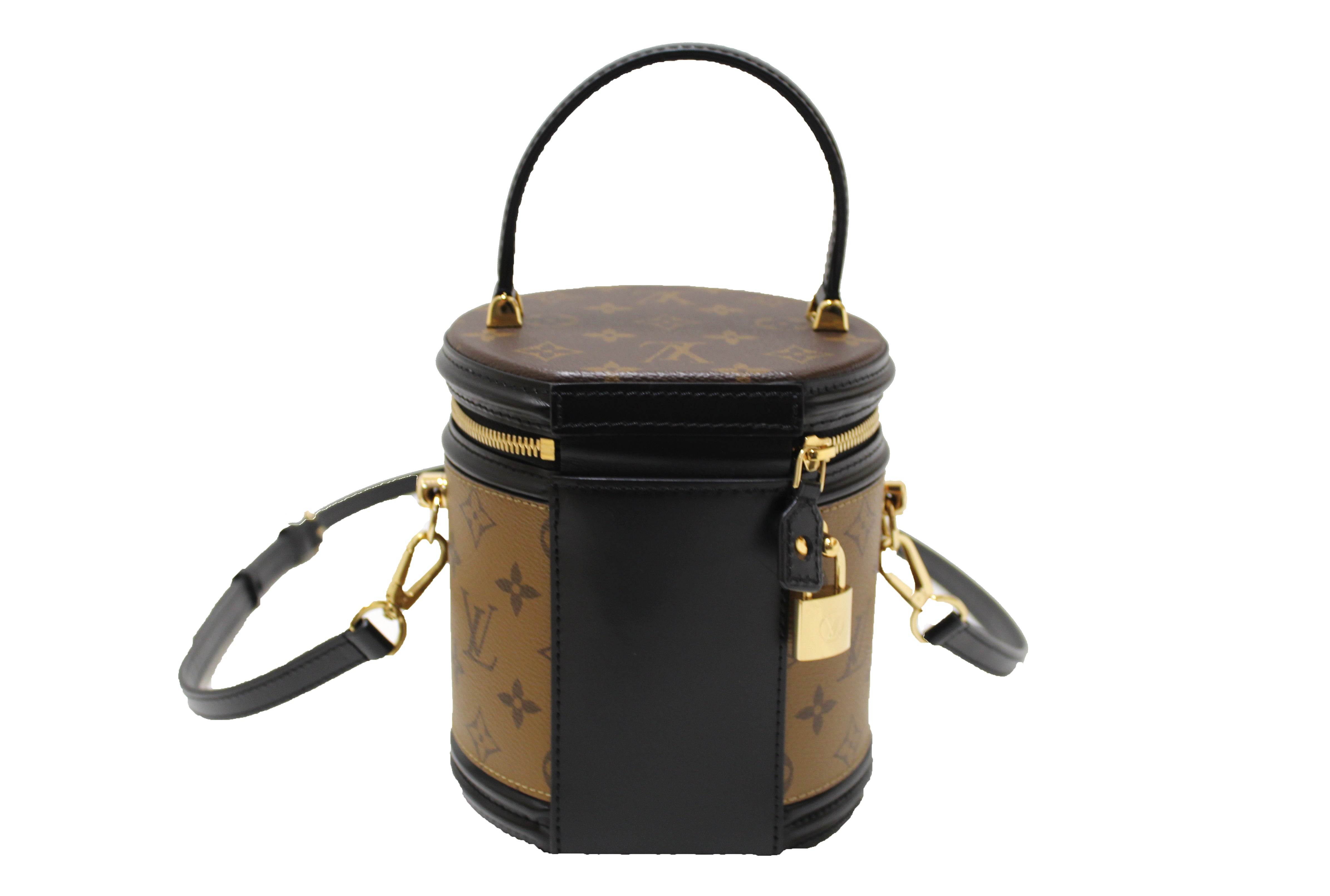 Authentic Louis Vuitton Monogram Reverse Canvas Cannes Vanity Bag - Luxury Crossbody Purse for Women, Fashionable Designer Handbag for Parties, Travel & Everyday Use