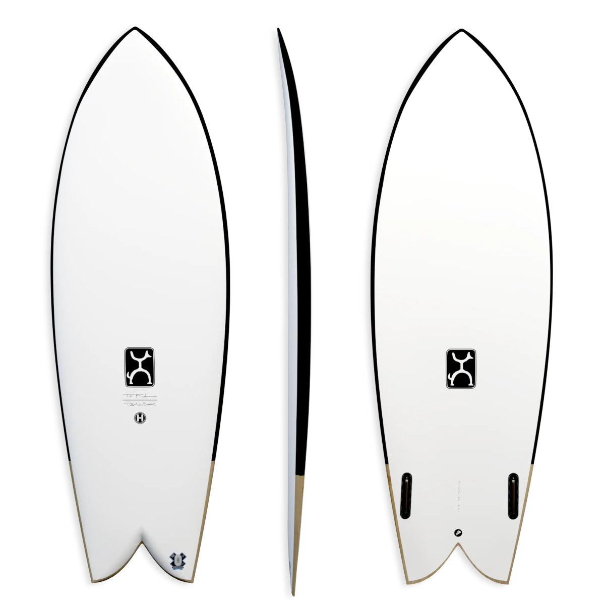 Firewire Machado 5'11 Too Fish Helium Black Surfboard with Future Fins - Perfect for Small to Medium Waves & Performance Surfing