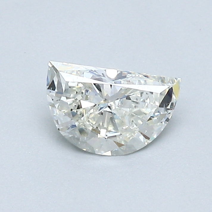 0.46 Carat J Color SI1 Clarity Half Moon Diamond - Perfect for Engagement Rings, Wedding Bands & Fine Jewelry Gifts