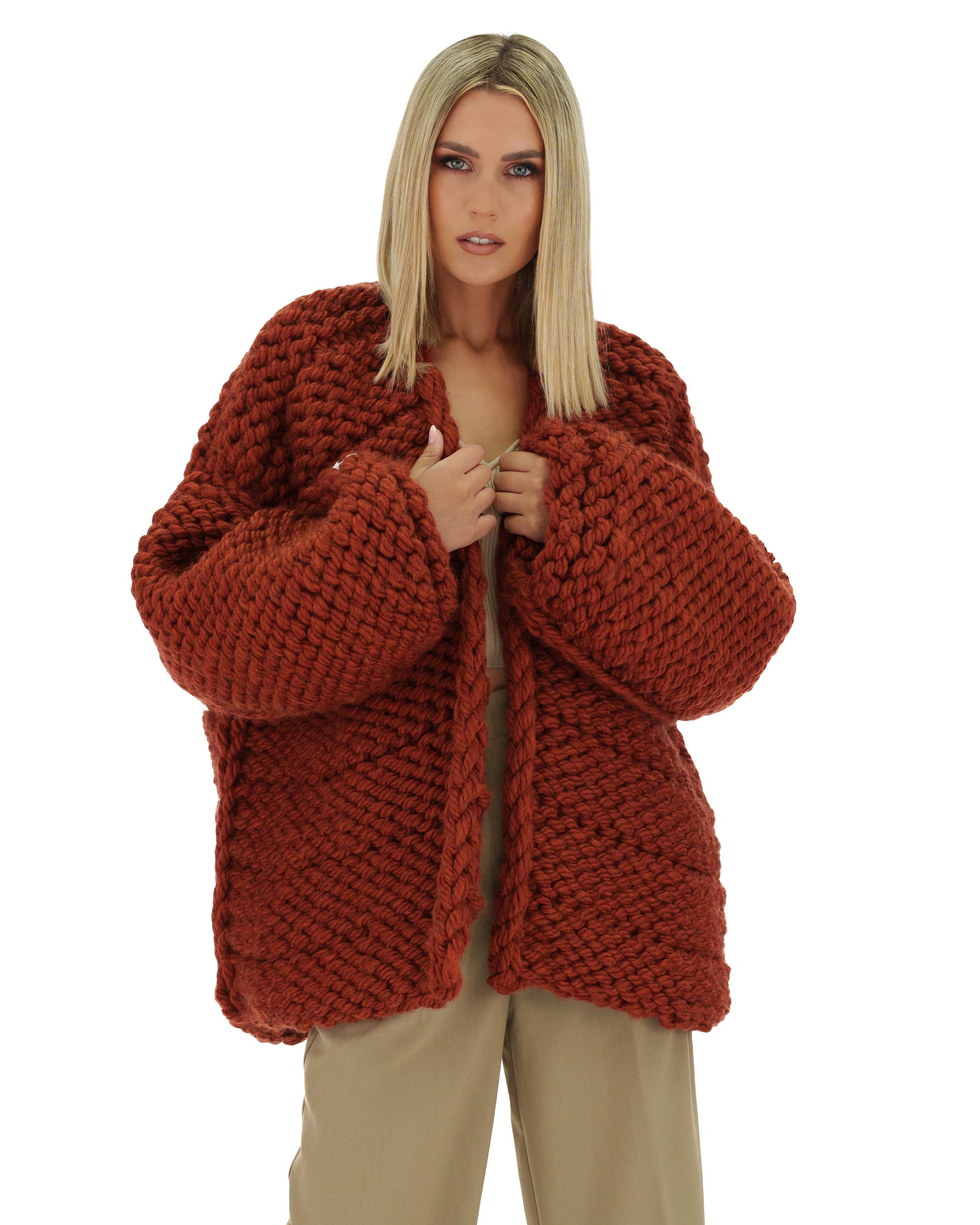 Cozy Lana Chunky Knit Cardigan for Women - Soft Oversized Sweater for Fall & Winter - Perfect for Layering, Lounging & Casual Outfits