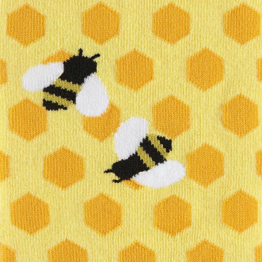 Women's Knee High Socks - Sock It To Me Bee's Knees Design - Fun & Comfortable Fashion Socks for Everyday Wear, Work, or Gifts