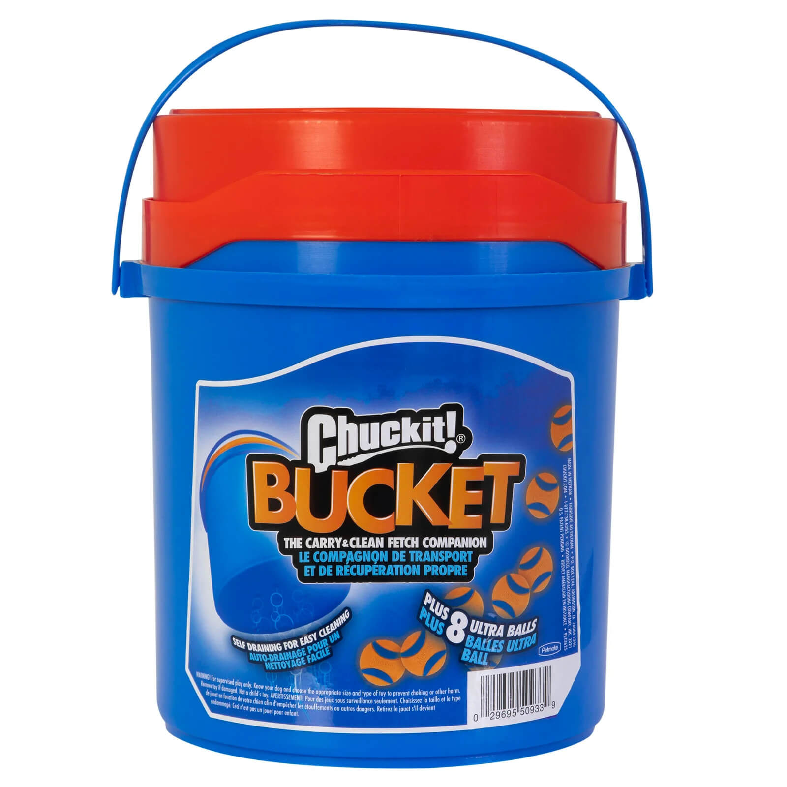 Chuckit! Dog Toy Bucket with Ultra Balls - Durable Fetch & Outdoor Play for Active Dogs - Perfect for Beach, Park & Backyard Fun