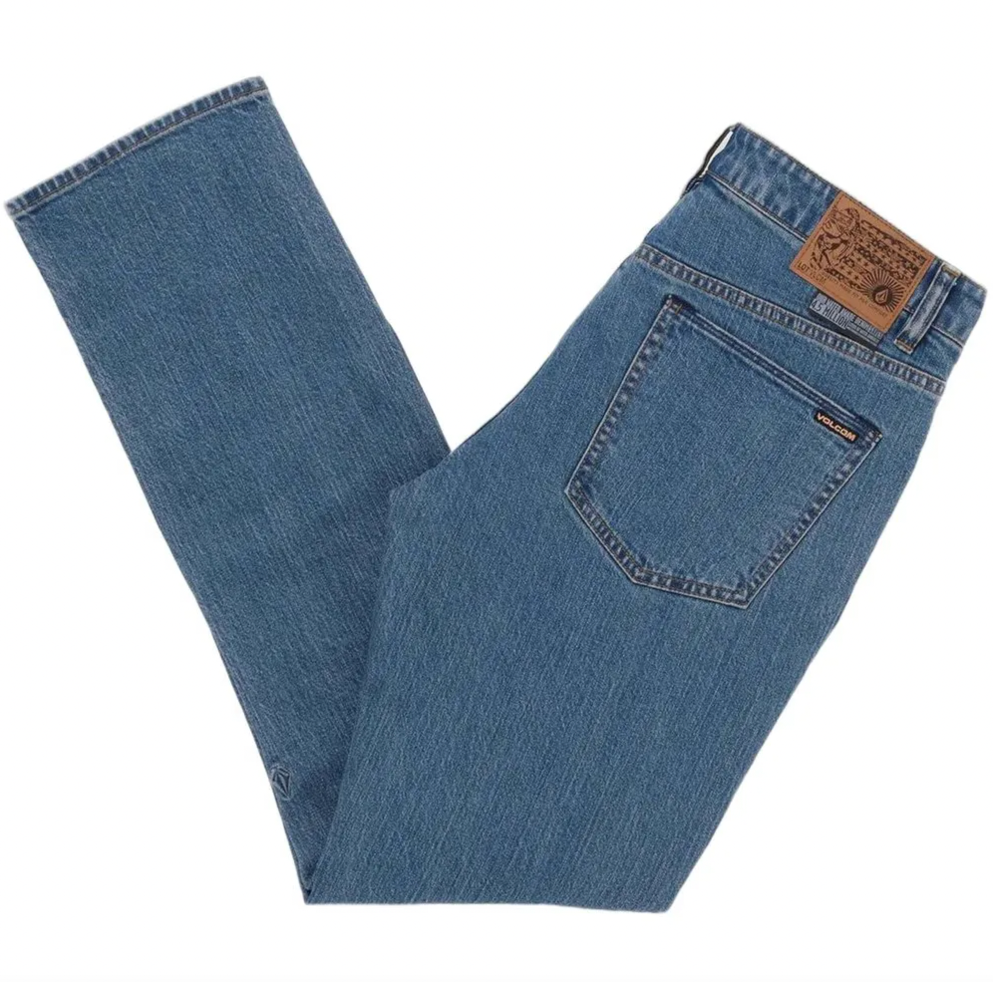 Volcom Men's Vorta Jeans - Slim Fit Stretch Denim Pants for Casual Wear & Outdoor Activities | Comfortable & Durable Jeans for Everyday Use