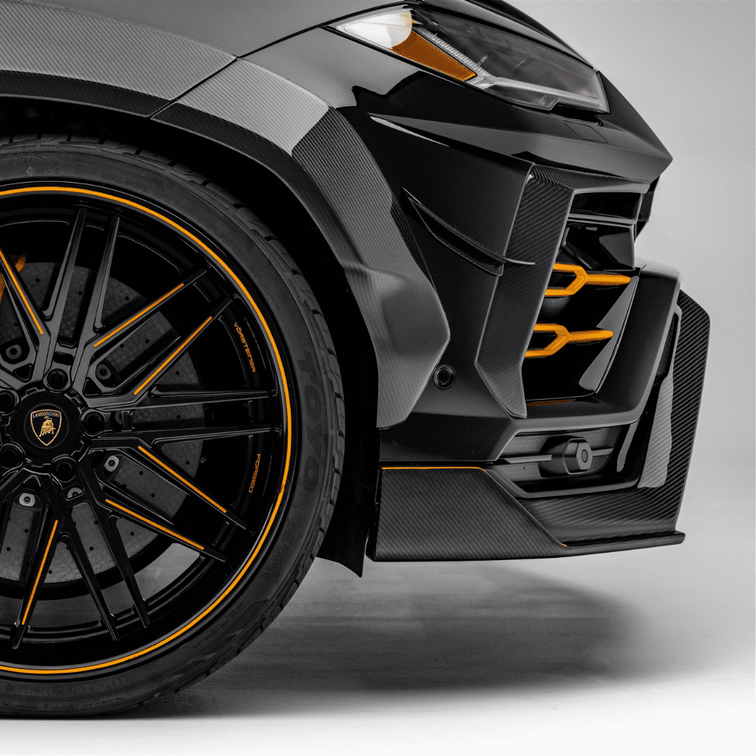 Lamborghini Urus Rampante Edizione Aero Front Spoiler - Carbon Fiber Lip for Urus SUV - Enhance Style & Aerodynamics for Street & Track Performance