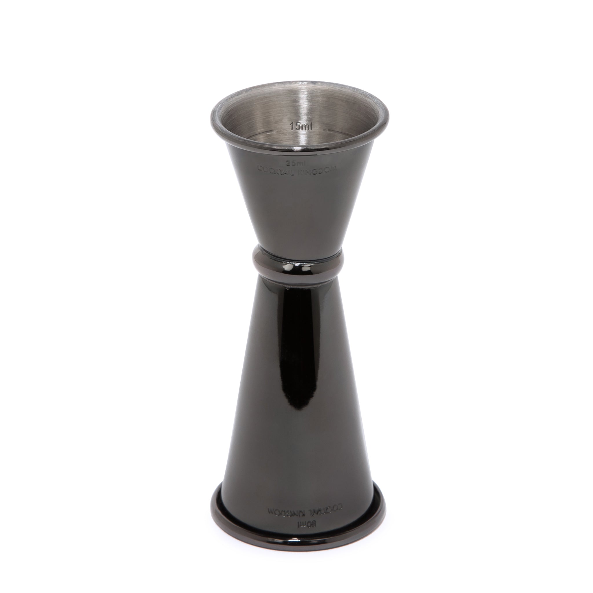 Premium Japanese Style Jigger - Gunmetal Black Cocktail Measuring Tool (25ml & 50ml) - Perfect for Home Bars, Mixology & Professional Bartending
