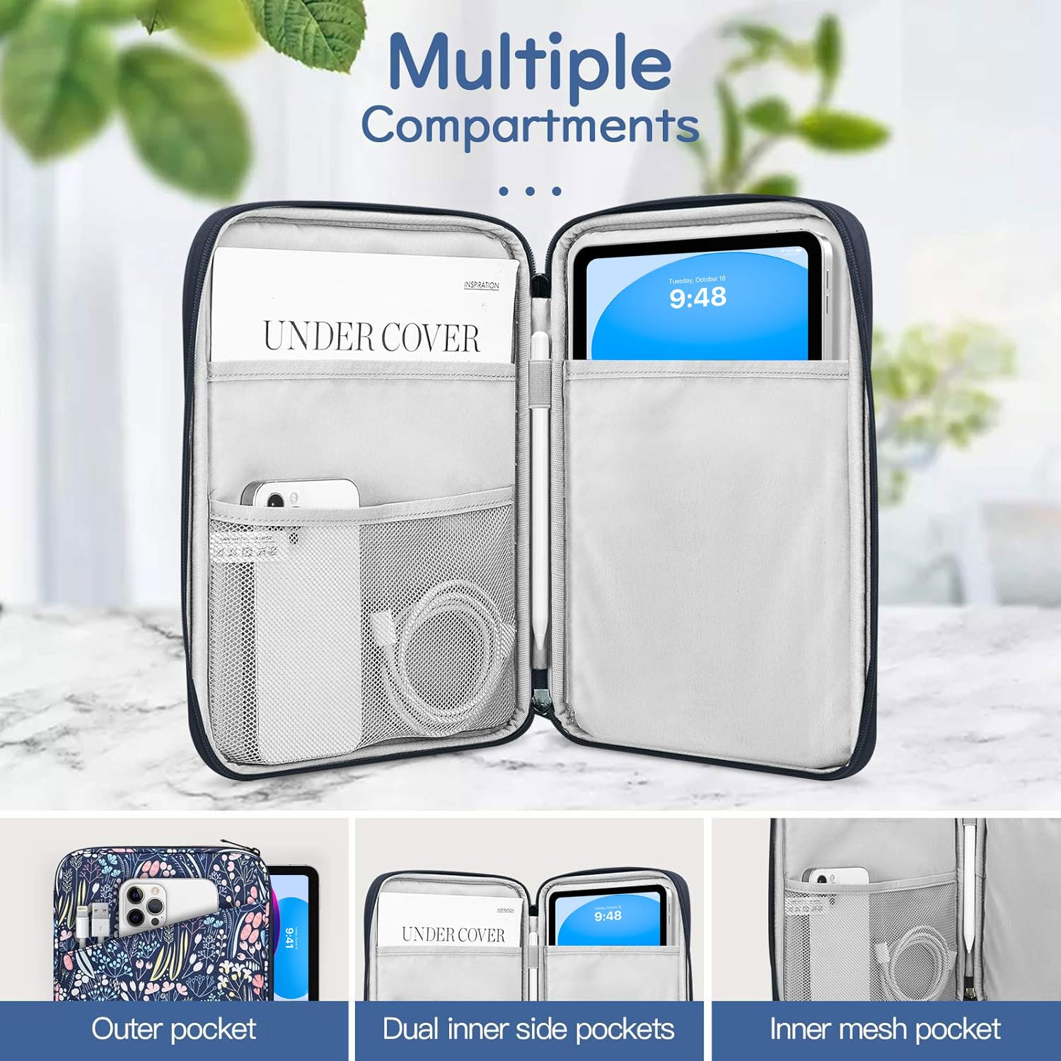 Premium 9-11 Inch Tablet Sleeve Case for iPad 10th Gen 10.9