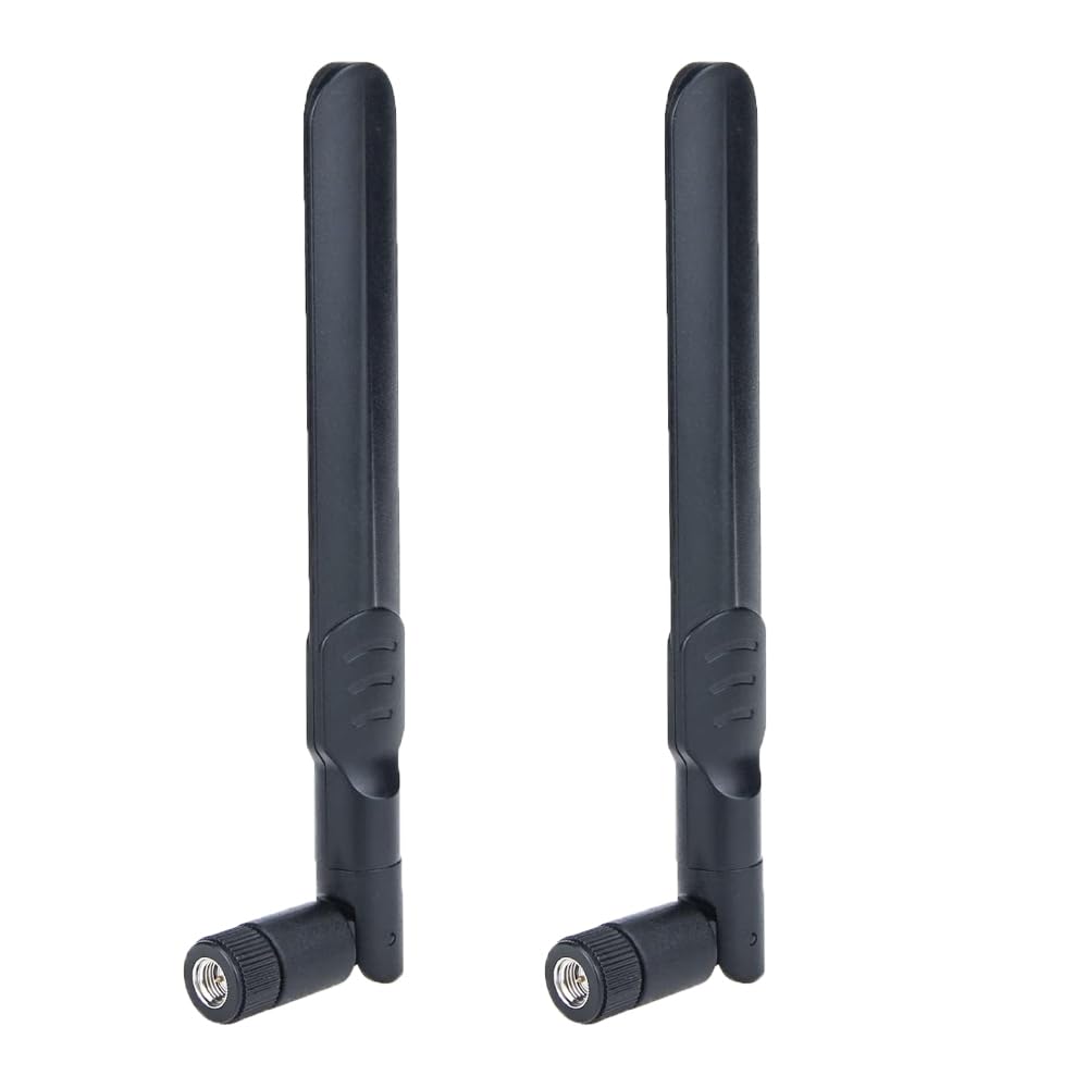 High Gain 8dBi Dual Band WiFi Antenna with SMA Male Connector - 2G/3G/4G Compatible for Wireless Security Cameras, IP Cameras, Surveillance Systems & Truck Backup Cameras - Perfect for Home Security, Vehicle Monitoring & Remote Video Surveillance