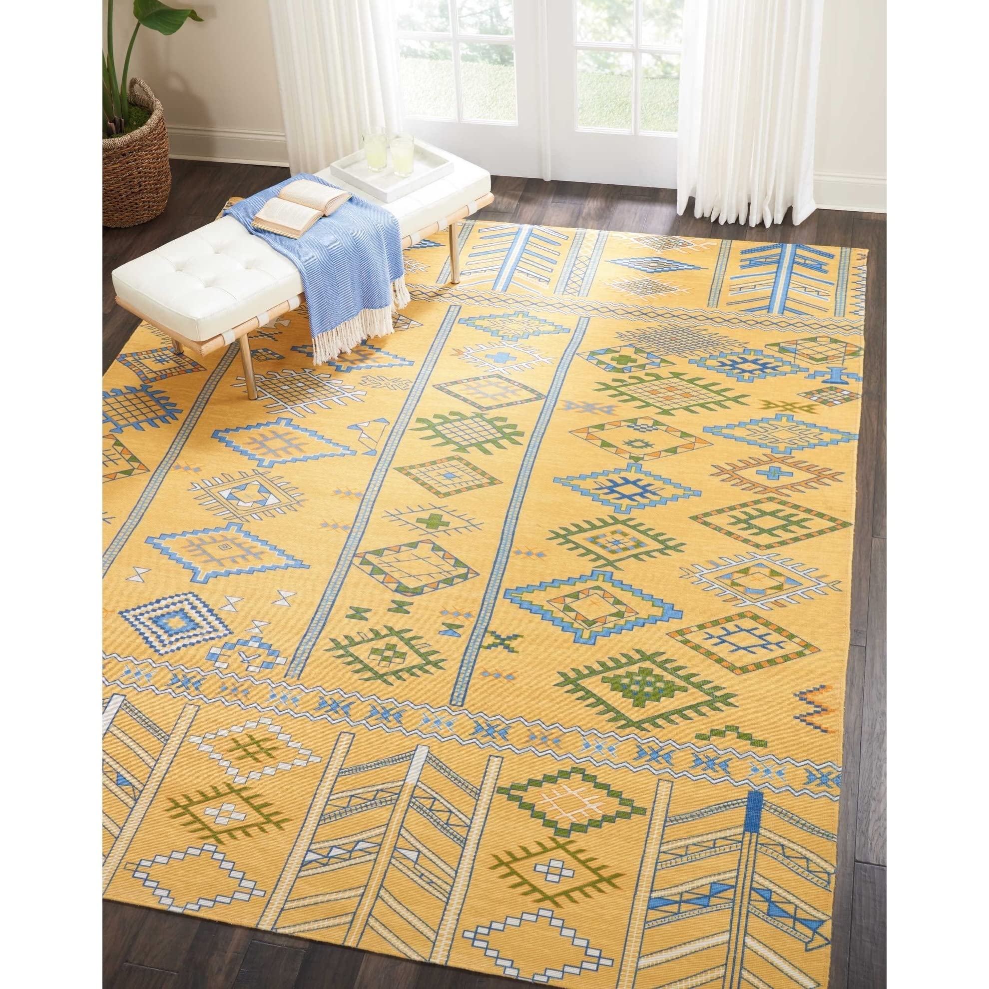 Nourison Madera Tribal Saffron 6'6