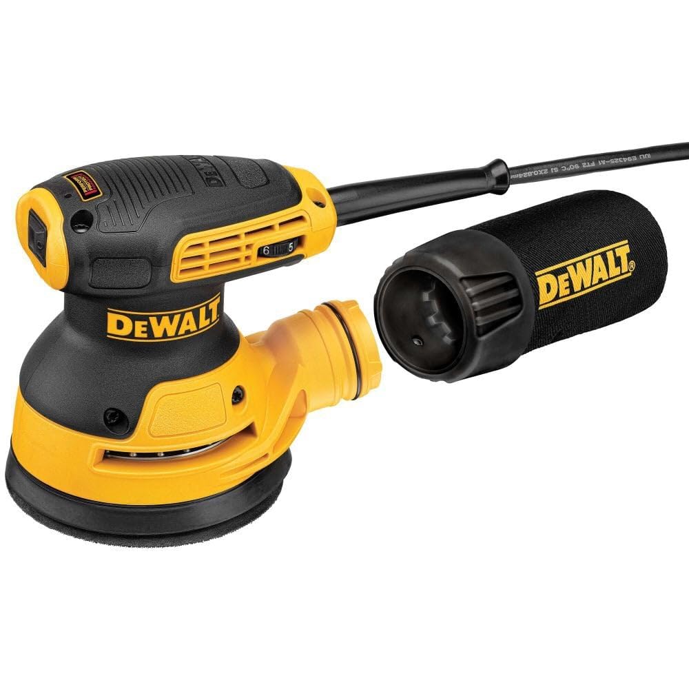 DEWALT 5-Inch Variable Speed Random Orbit Sander - DWE6423 - Perfect for Woodworking, Sanding & Finishing Projects