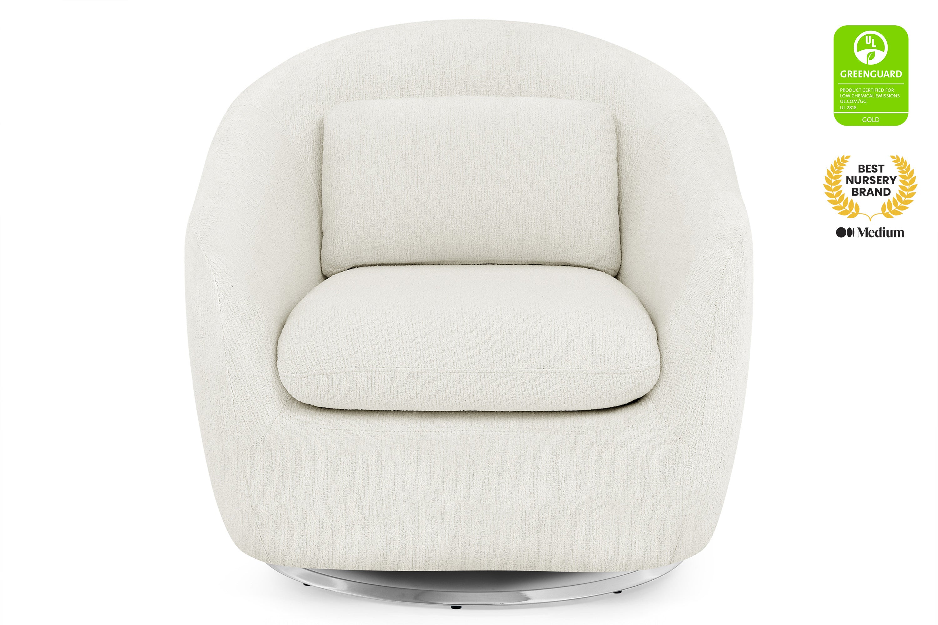 BabyGap Hudson 360-Degree Swivel Glider Tub Chair - Comfortable Nursery Rocking Chair for Breastfeeding, Soothing & Relaxing - Perfect for Baby's Room, Nursery Decor & Parenting Gifts