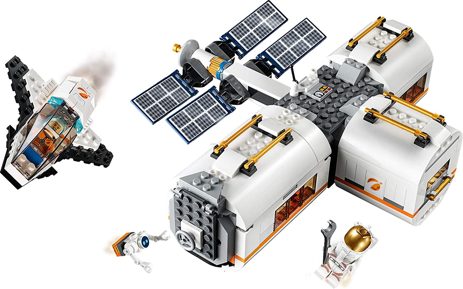 LEGO City Lunar Space Station 60227 Building Toy Set - STEM Educational Space Shuttle & Astronaut Playset for Kids Ages 6+ | Perfect for Creative Play & Space Exploration Enthusiasts