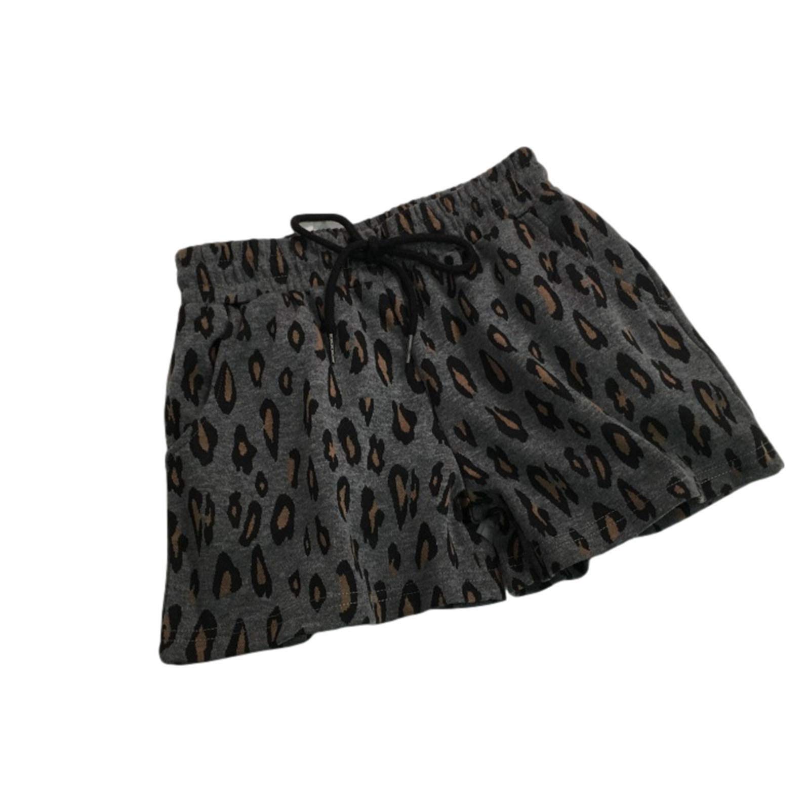 **Women's Casual Elastic Waist Shorts with Pockets - Comfy Drawstring Loose Fit Printed Pants for Summer, Travel & Lounge Wear**