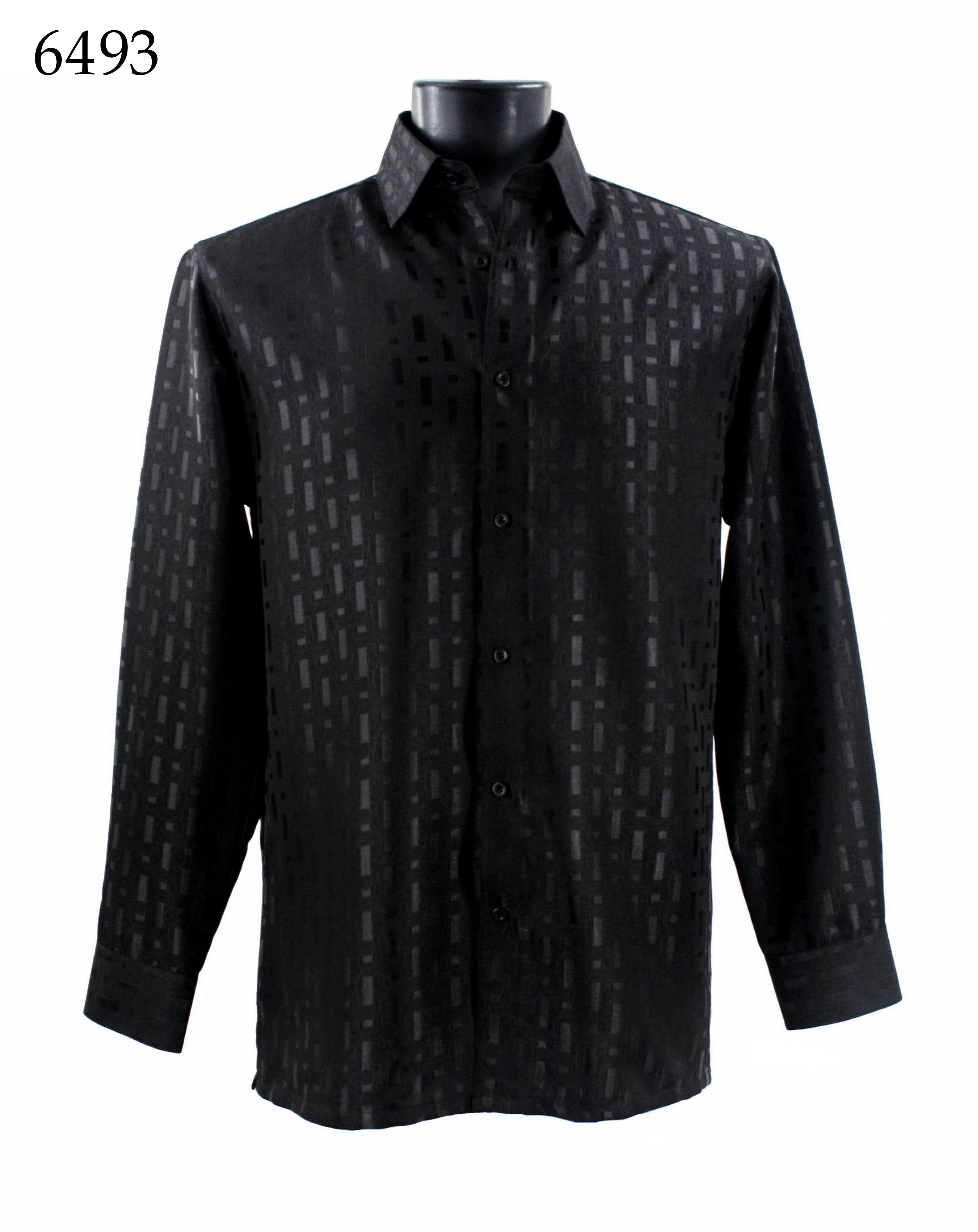Bassiri Men's Long Sleeve Casual Shirt 6493 - Comfortable Button Down Work Shirt for Office, Business & Everyday Wear