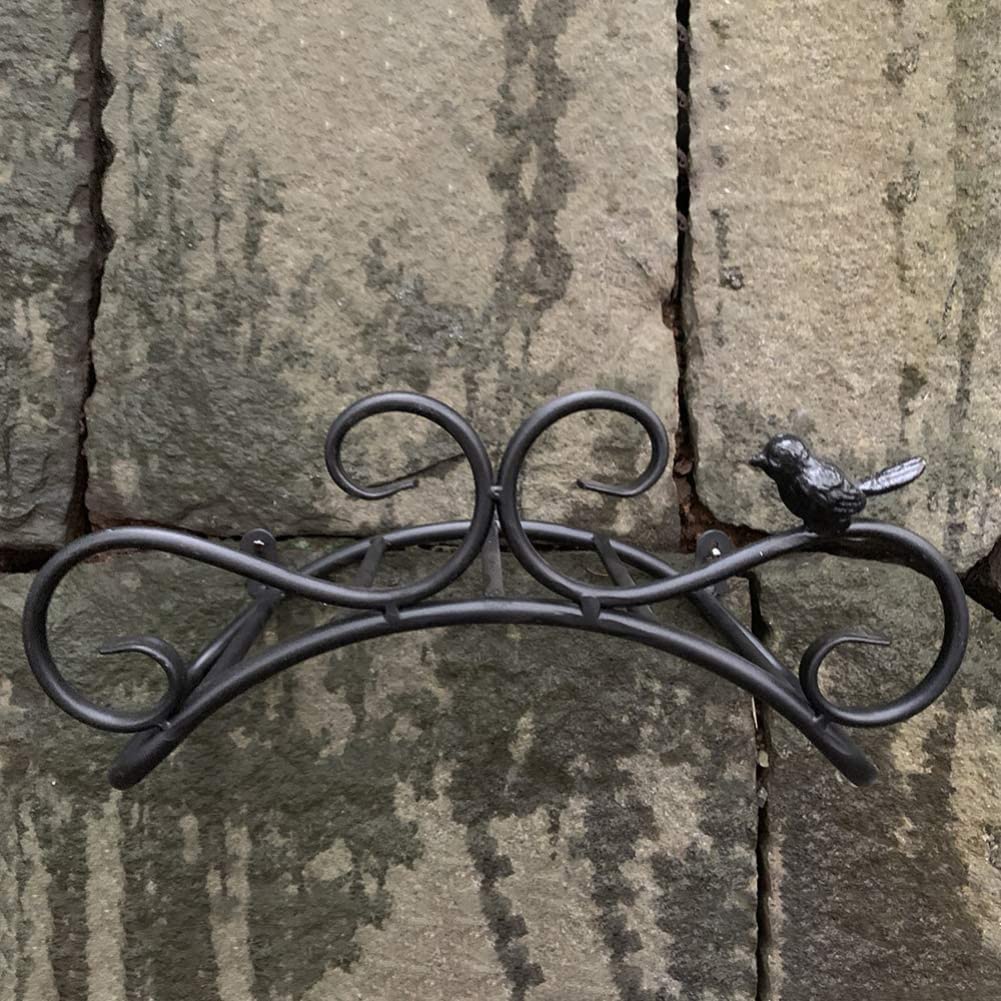 Tutuba Wall Mount Metal Garden Hose Holder - Heavy Duty Antique Bird Style Hose Hanger Rack for Outdoor Water Pipe Storage | Perfect for Backyard, Patio & Garden Organization