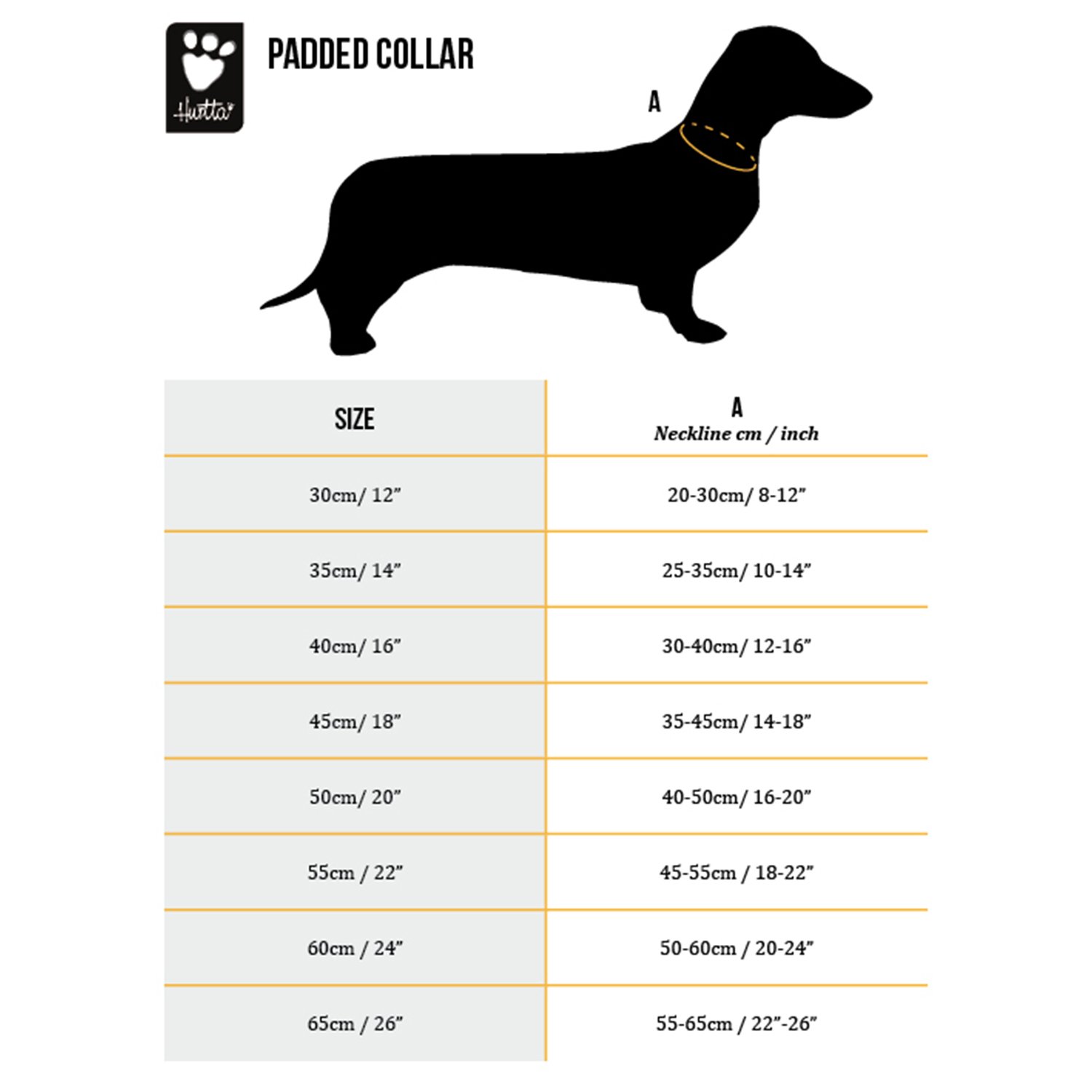 Hurtta Casual Padded Dog Collar - Comfortable & Adjustable (18-22 inch) - Perfect for Daily Walks, Training & Outdoor Adventures