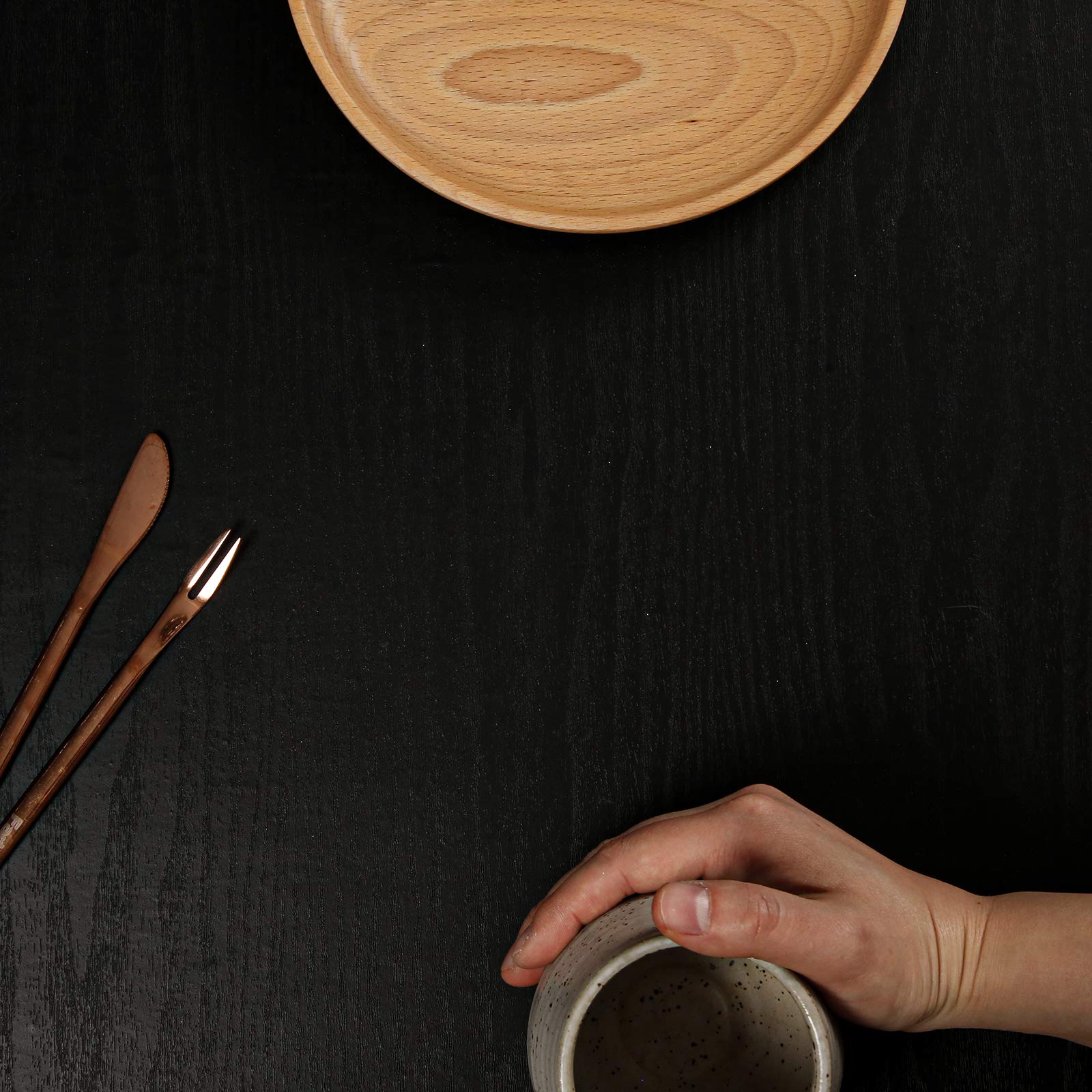 Homease Black Wood Grain Contact Paper 24