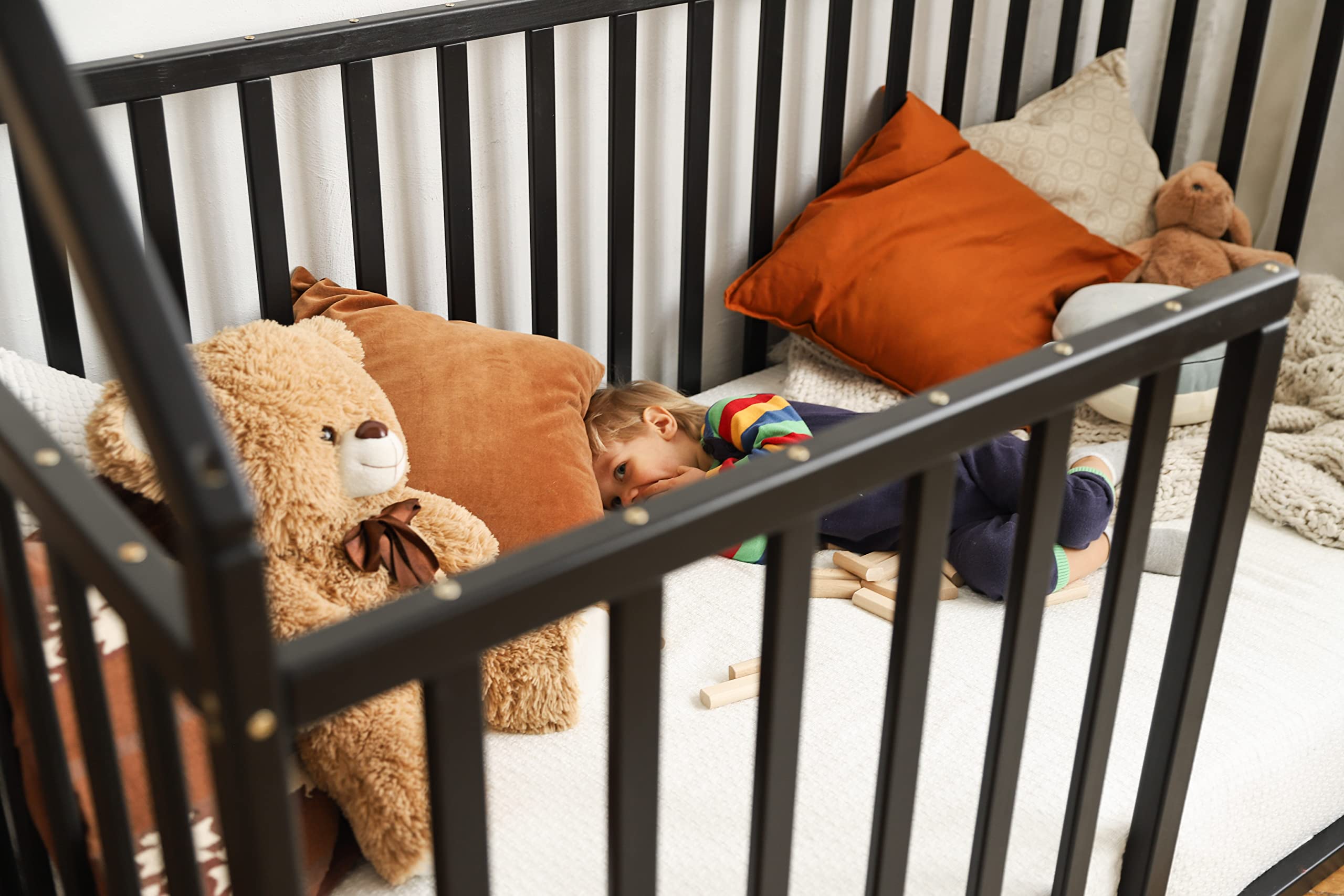 BUSYWOOD Montessori Toddler Bed with 31.4