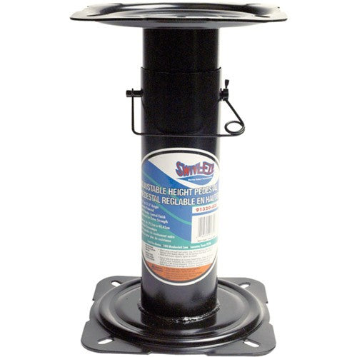 91320ADJ Adjustable Economy Pedestal Stand - Black | Heavy Duty Base for Workbench, Table Saw & Workshop Equipment | Stable Support for Industrial & Home Use