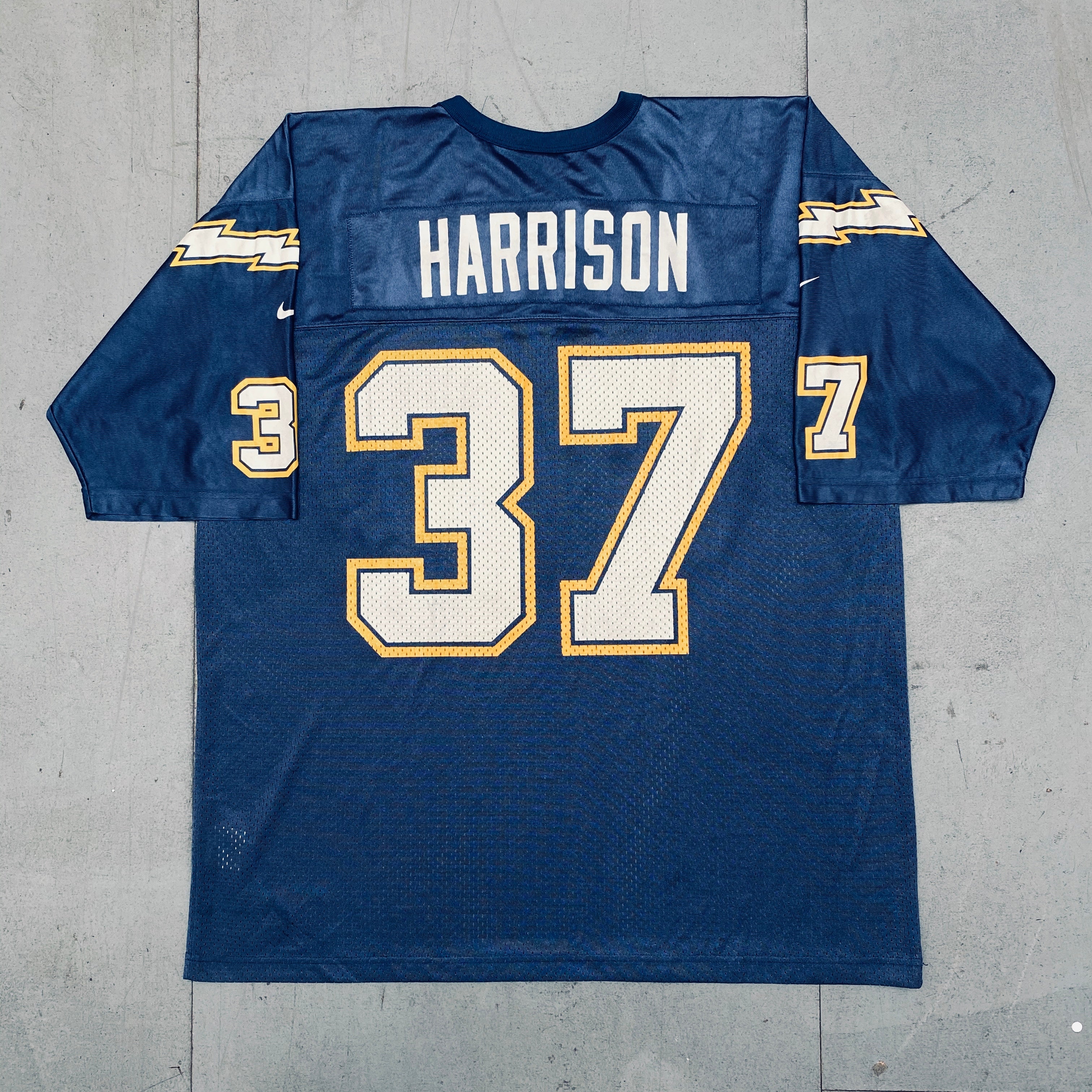 Rodney Harrison San Diego Chargers 1996/97 Vintage NFL Jersey (XL/XXL) - Perfect for Game Day & Football Fan Collections