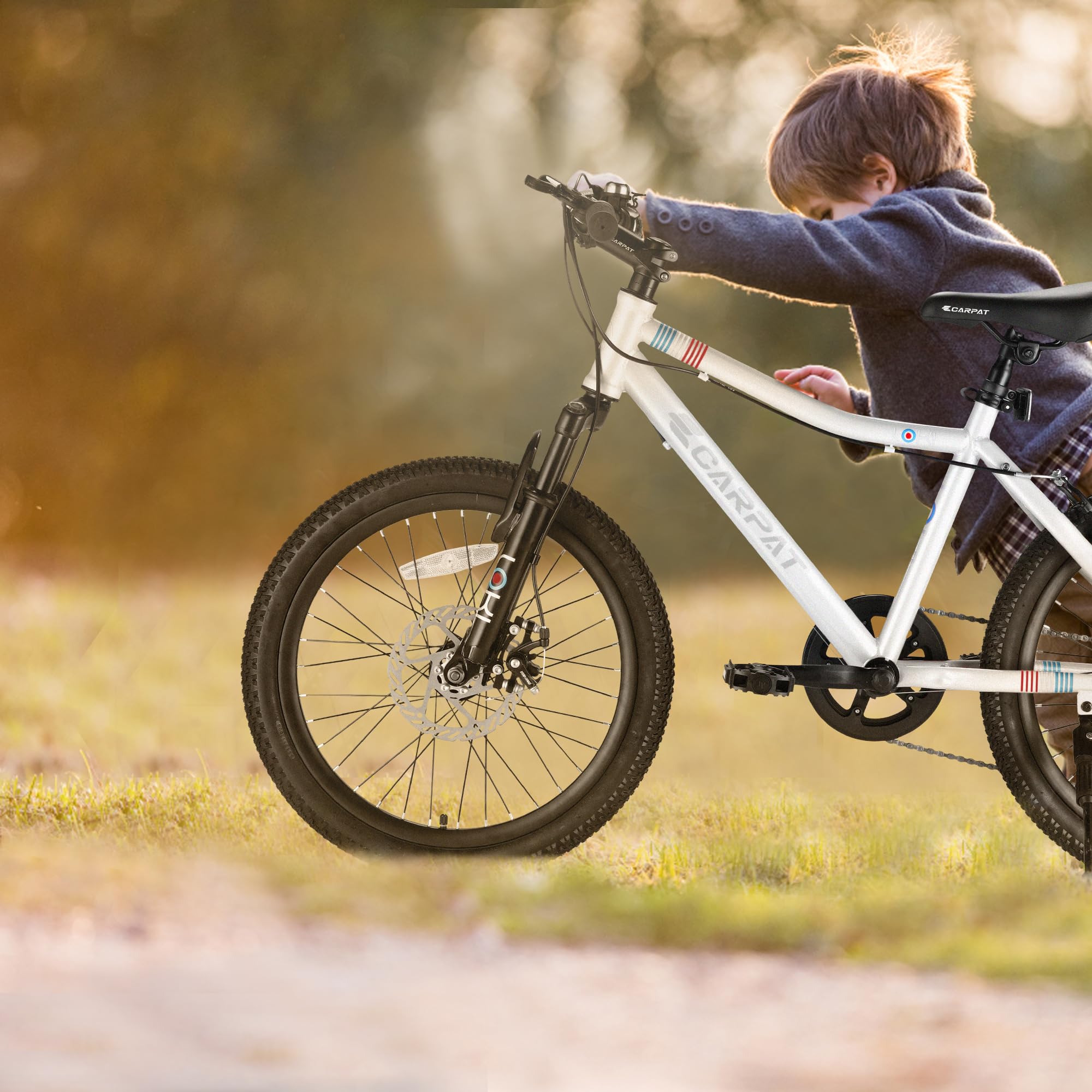 20 Inch Kids' Mountain Bike for Ages 6-12 | 7-Speed Bicycle for Boys & Girls | Perfect Birthday Gift | Durable for Outdoor, City & Snow Cycling | Ideal for Commuting, Exercise & Family Adventures